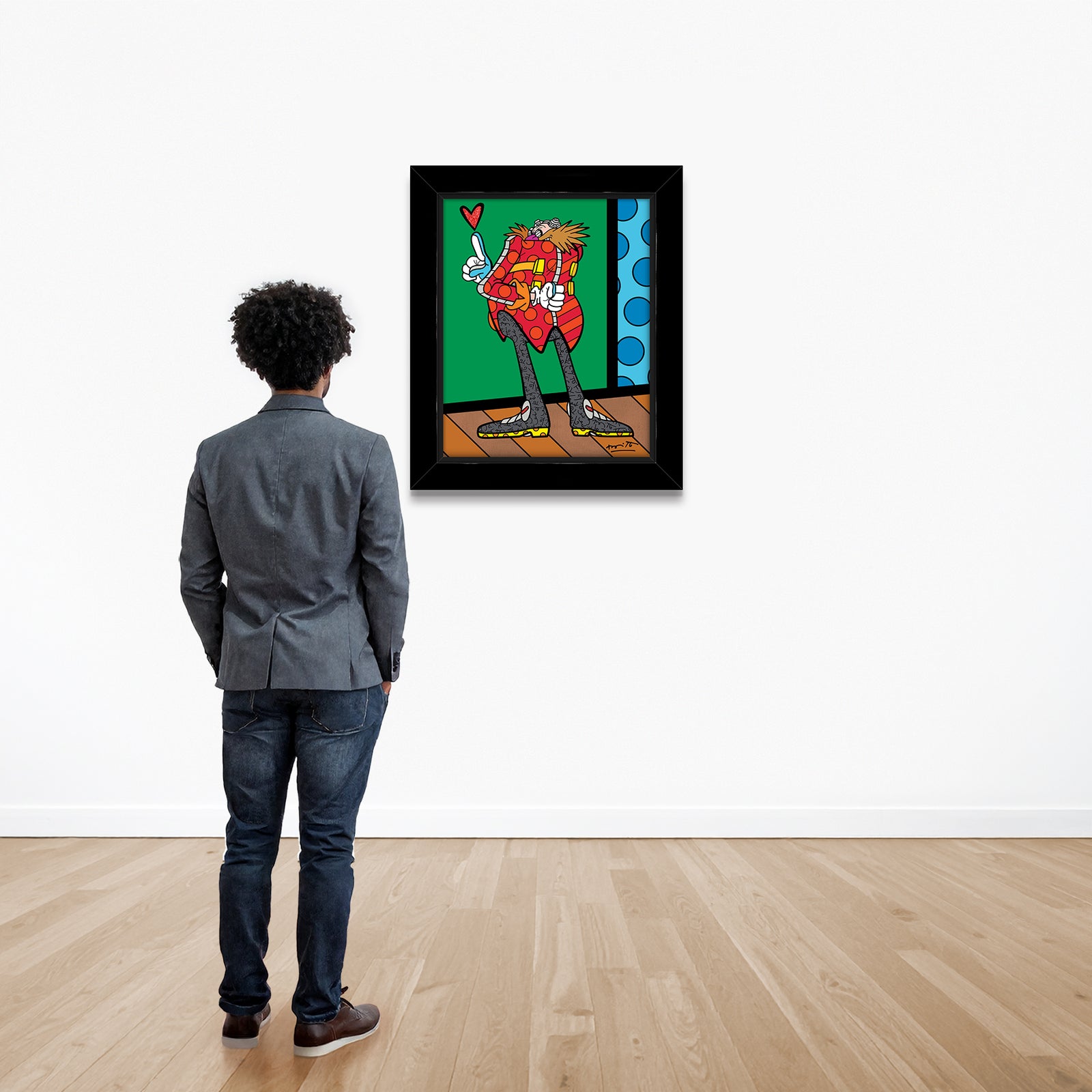 Romero Britto dr eggmans plan sega by  colorful pop art design
