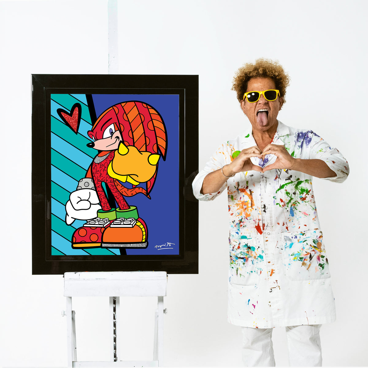Knuckles Hammer Punch - Sega By Britto - Limited Edition Print