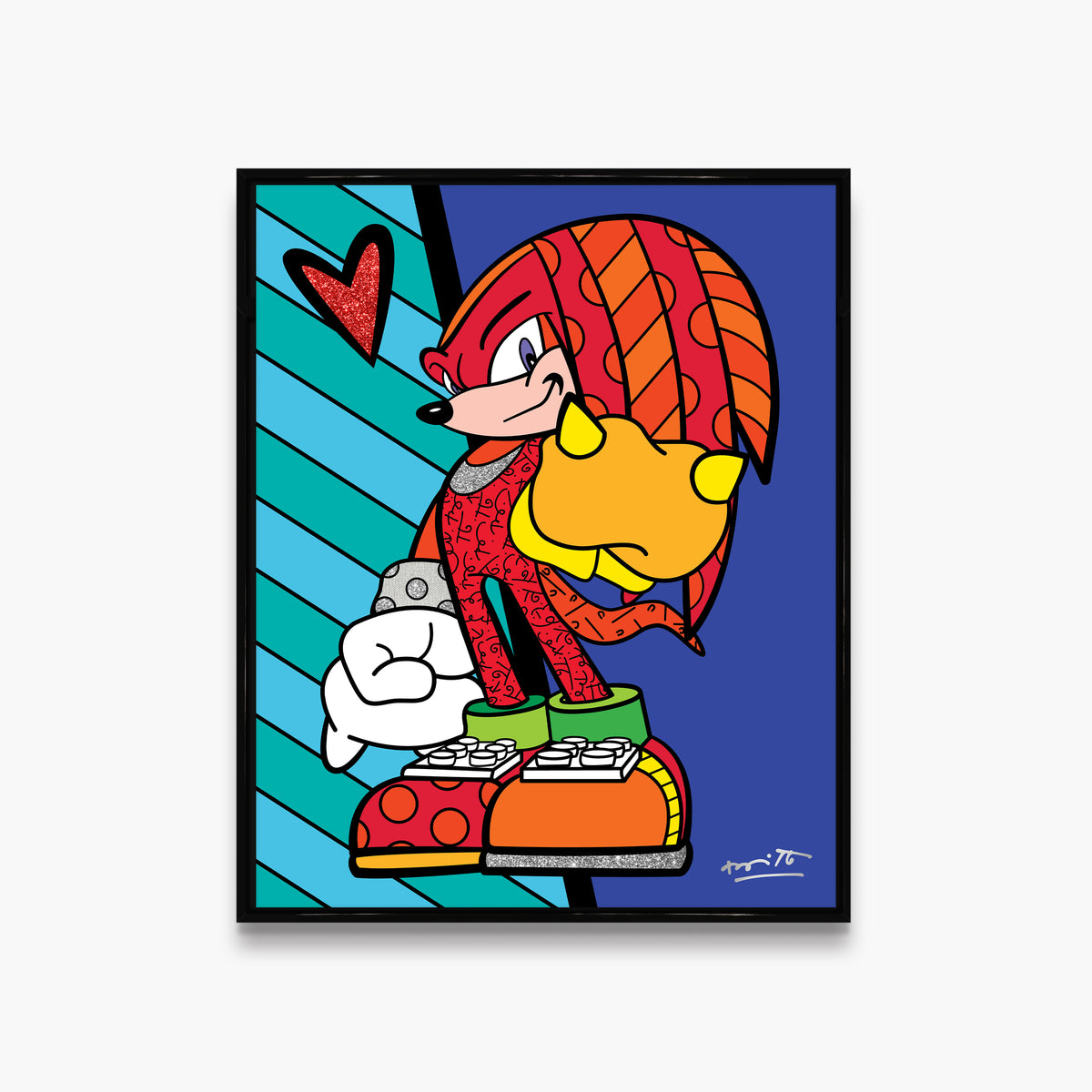 Knuckles Hammer Punch - Sega By Britto - Limited Edition Print