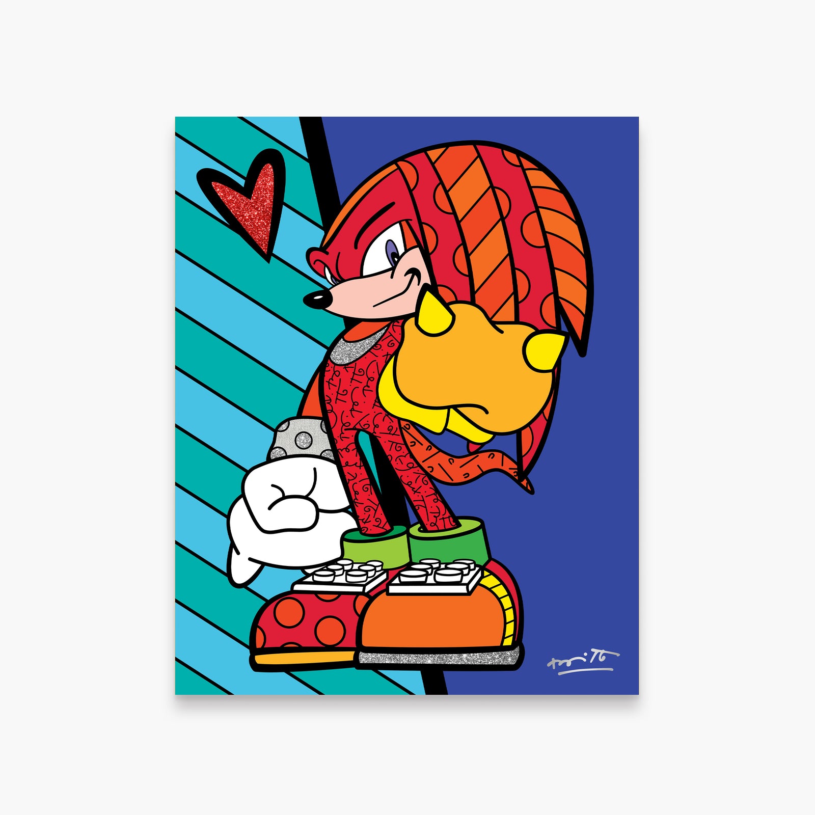 Knuckles Hammer Punch - Sega By Britto - Limited Edition Print