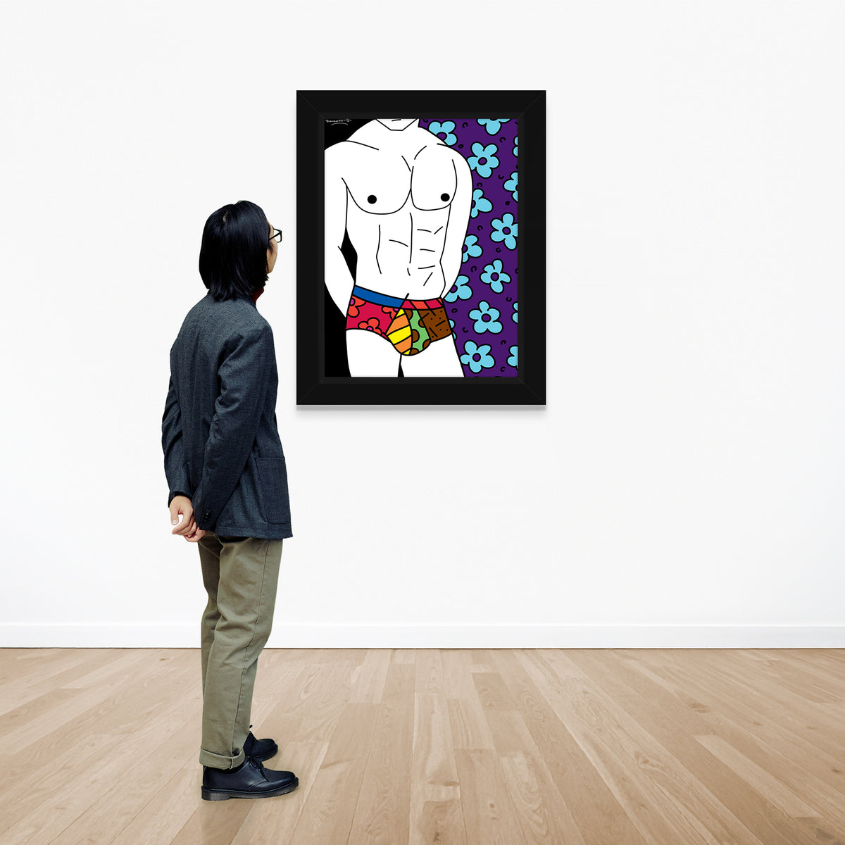 colorful underwear limited edition print  colorful decorative collectible gift idea