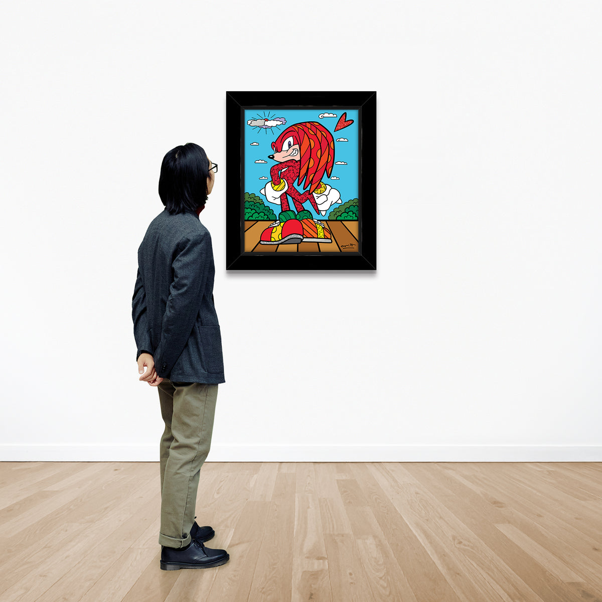 knuckles the echidna sega by  colorful decorative collectible gift idea