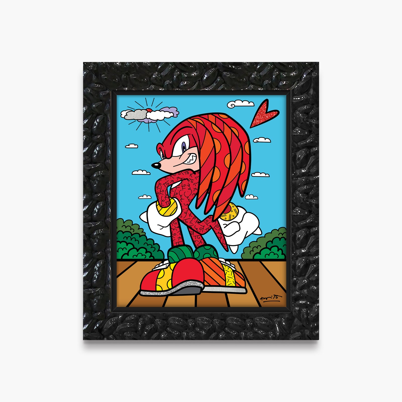 knuckles the echidna sega by  artistic colorful design collectible
