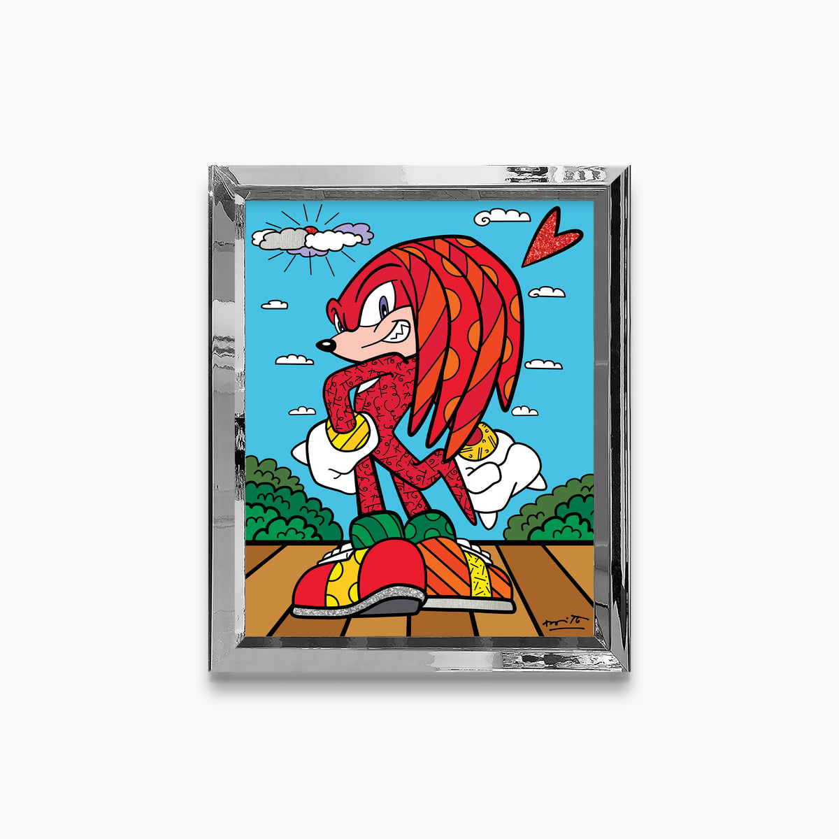 knuckles the echidna sega by  colorful decorative collectible gift idea