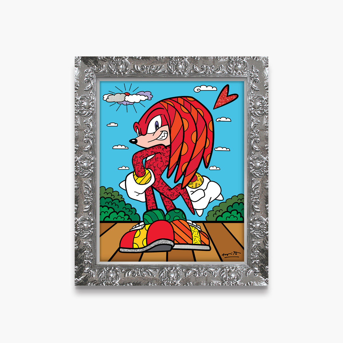 knuckles the echidna sega by  colorful decorative collectible gift idea