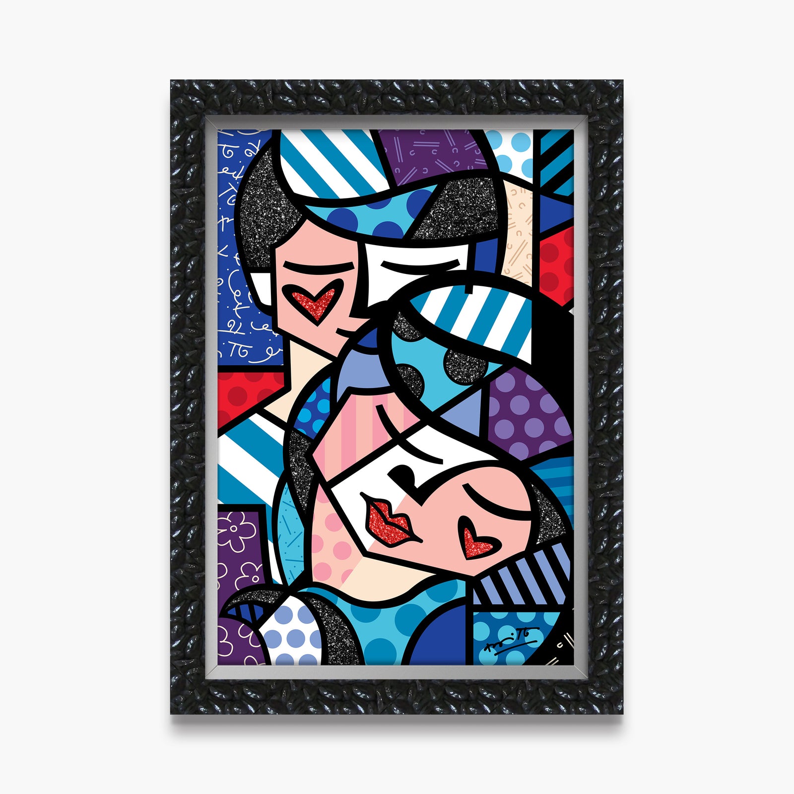 embracing love limited edition print  colorful decorative collectible gift idea