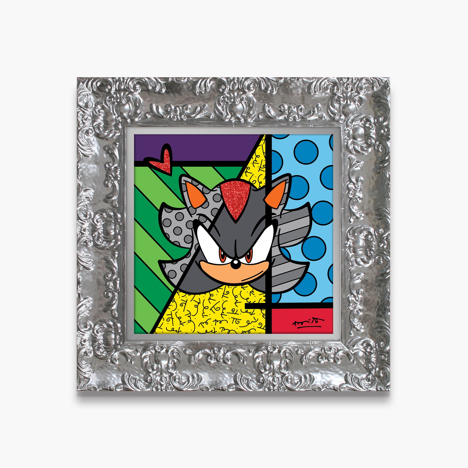 Romero Britto shadow sega by britto limited  contemporary pop art piece