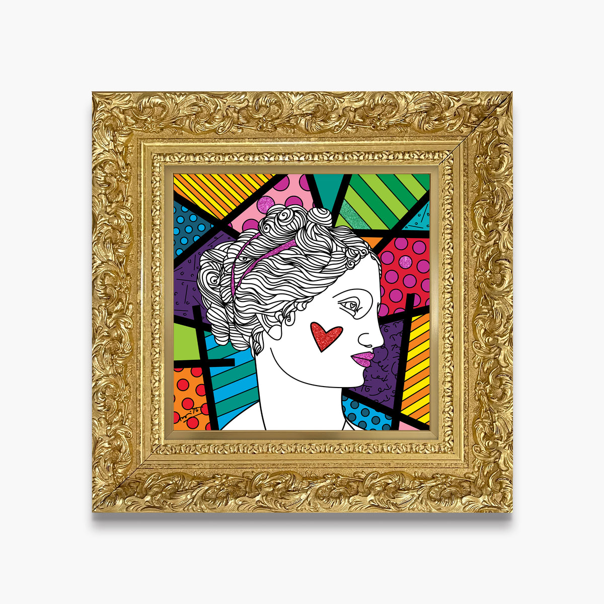Romero Britto venus limited edition print  colorful pop art design