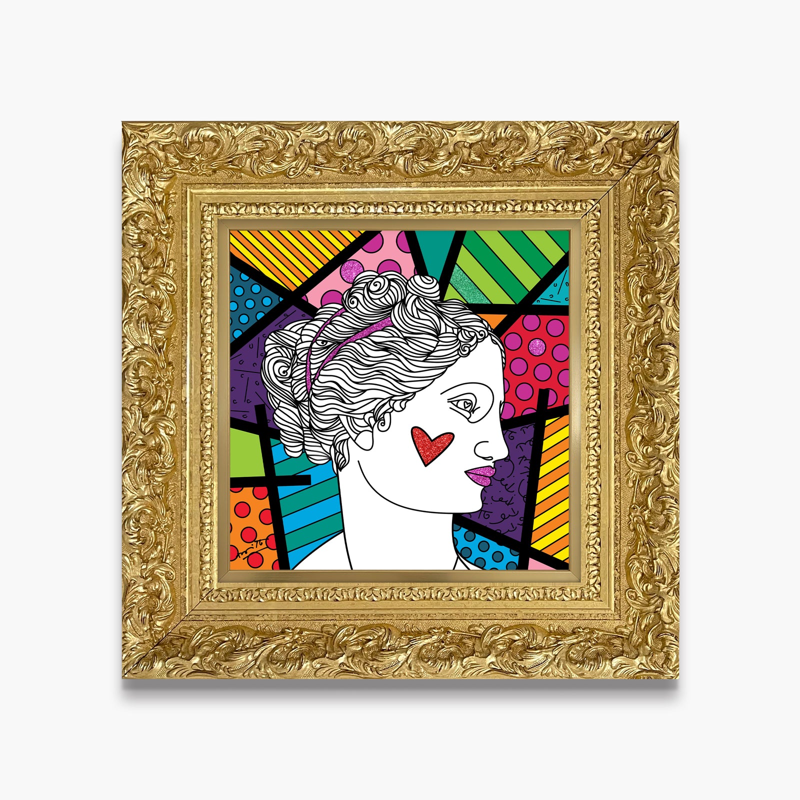 Romero Britto venus limited edition print  colorful pop art design