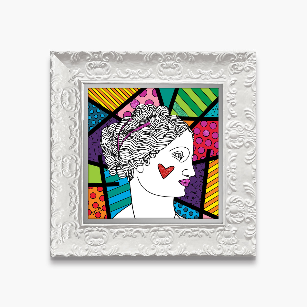 Romero Britto venus limited edition print  colorful pop art design