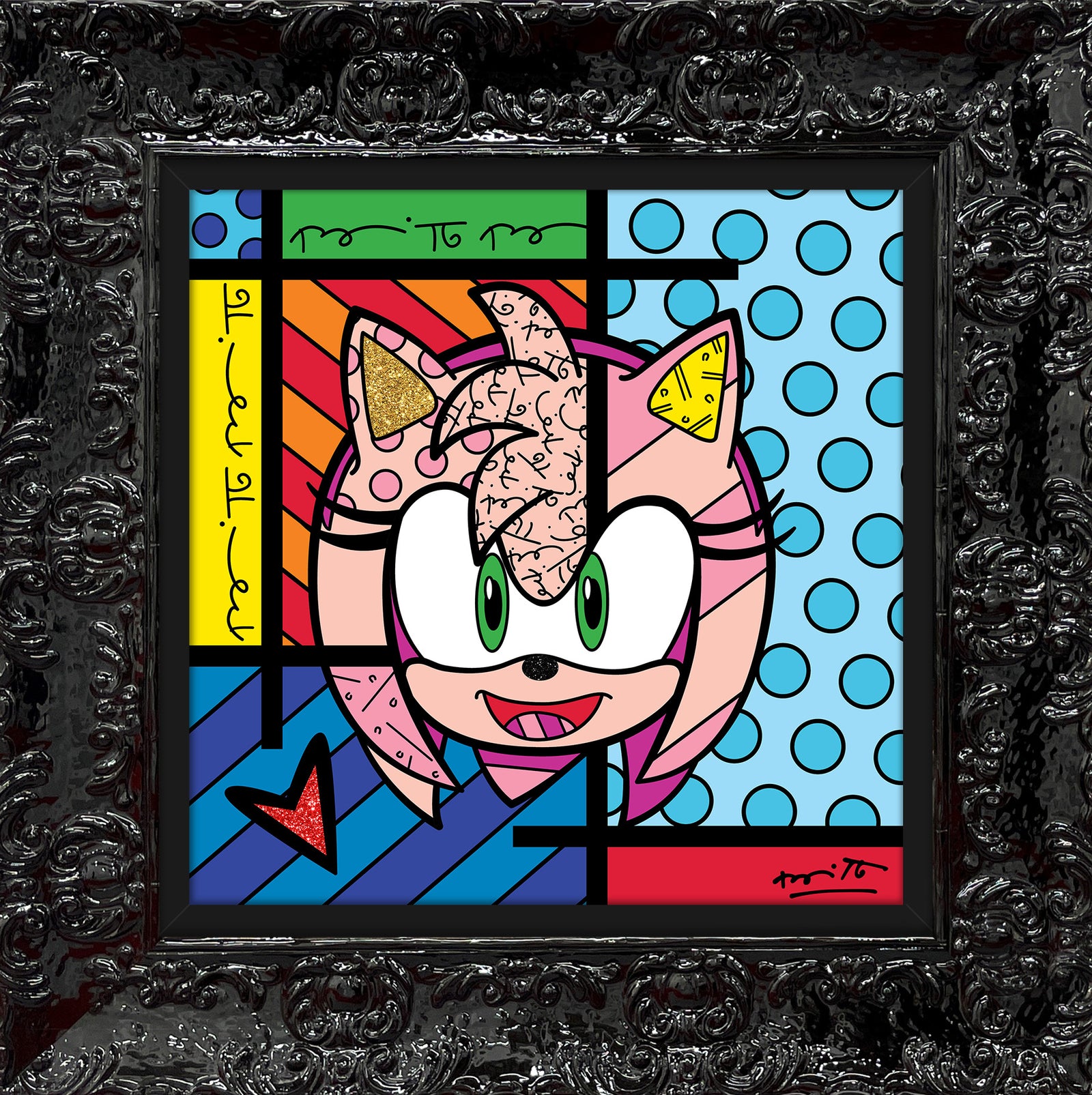Amy Rose - Sega By Britto - Limited Edition Print