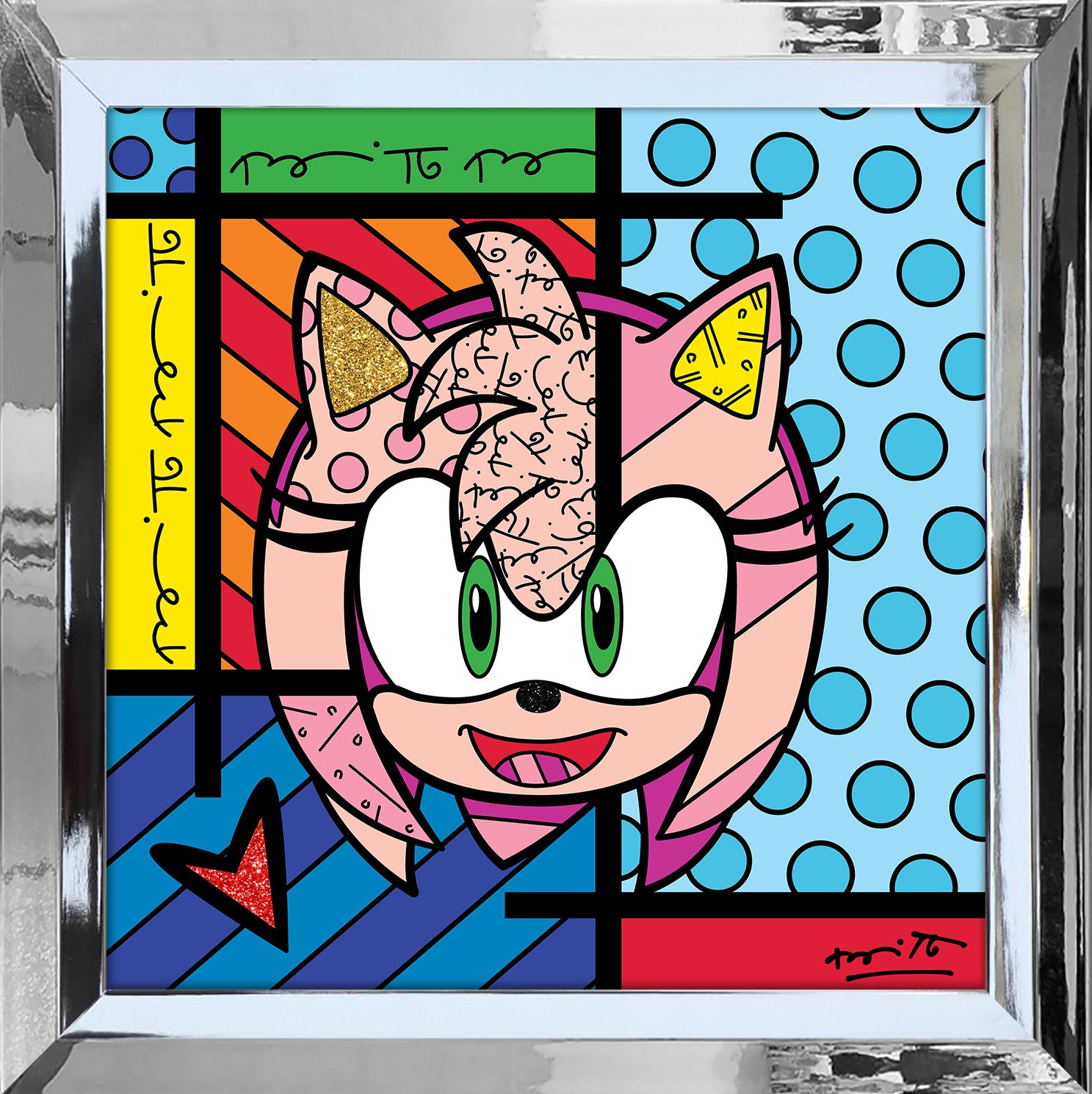 Amy Rose - Sega By Britto - Limited Edition Print