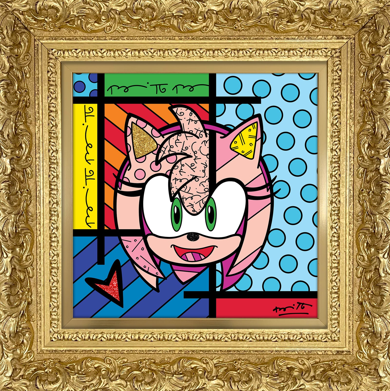 Amy Rose - Sega By Britto - Limited Edition Print