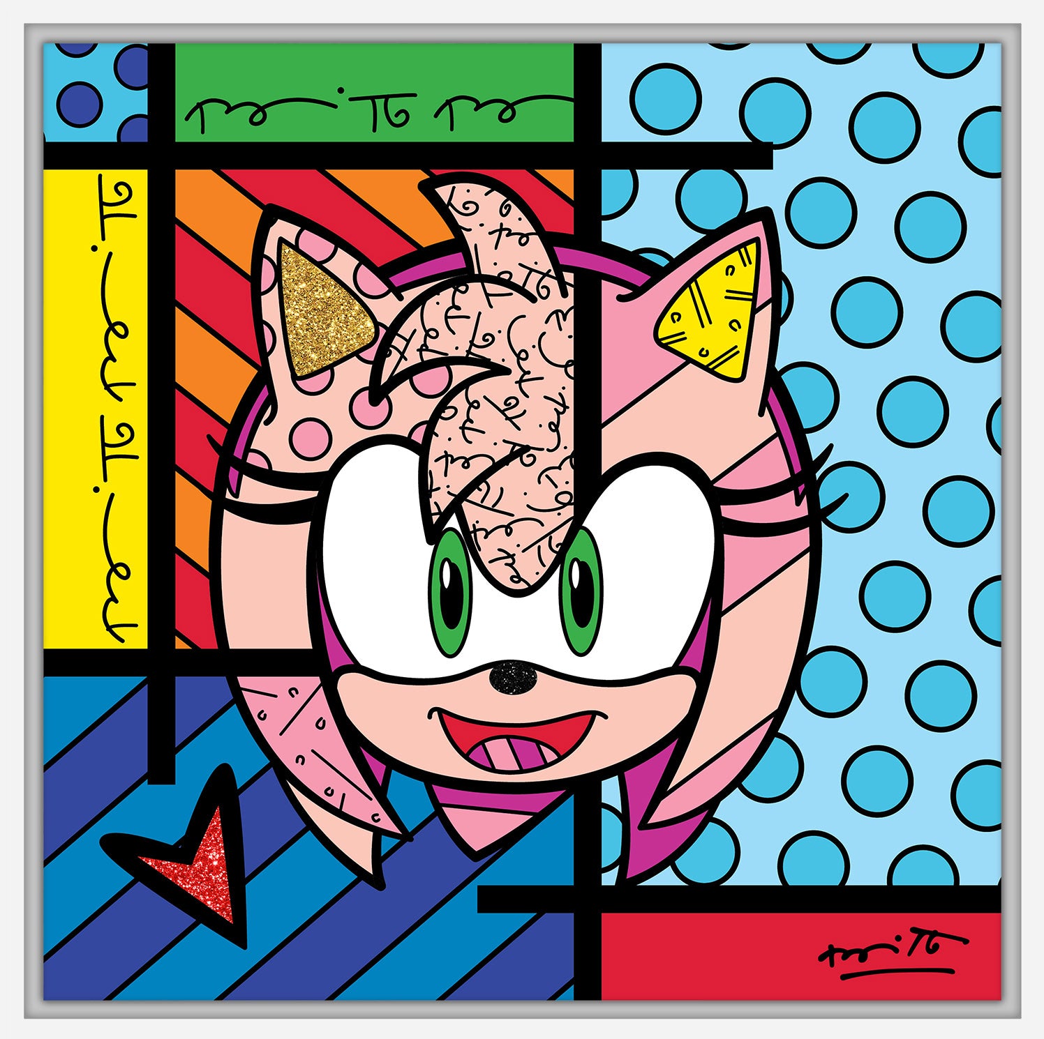 Amy Rose - Sega By Britto - Limited Edition Print