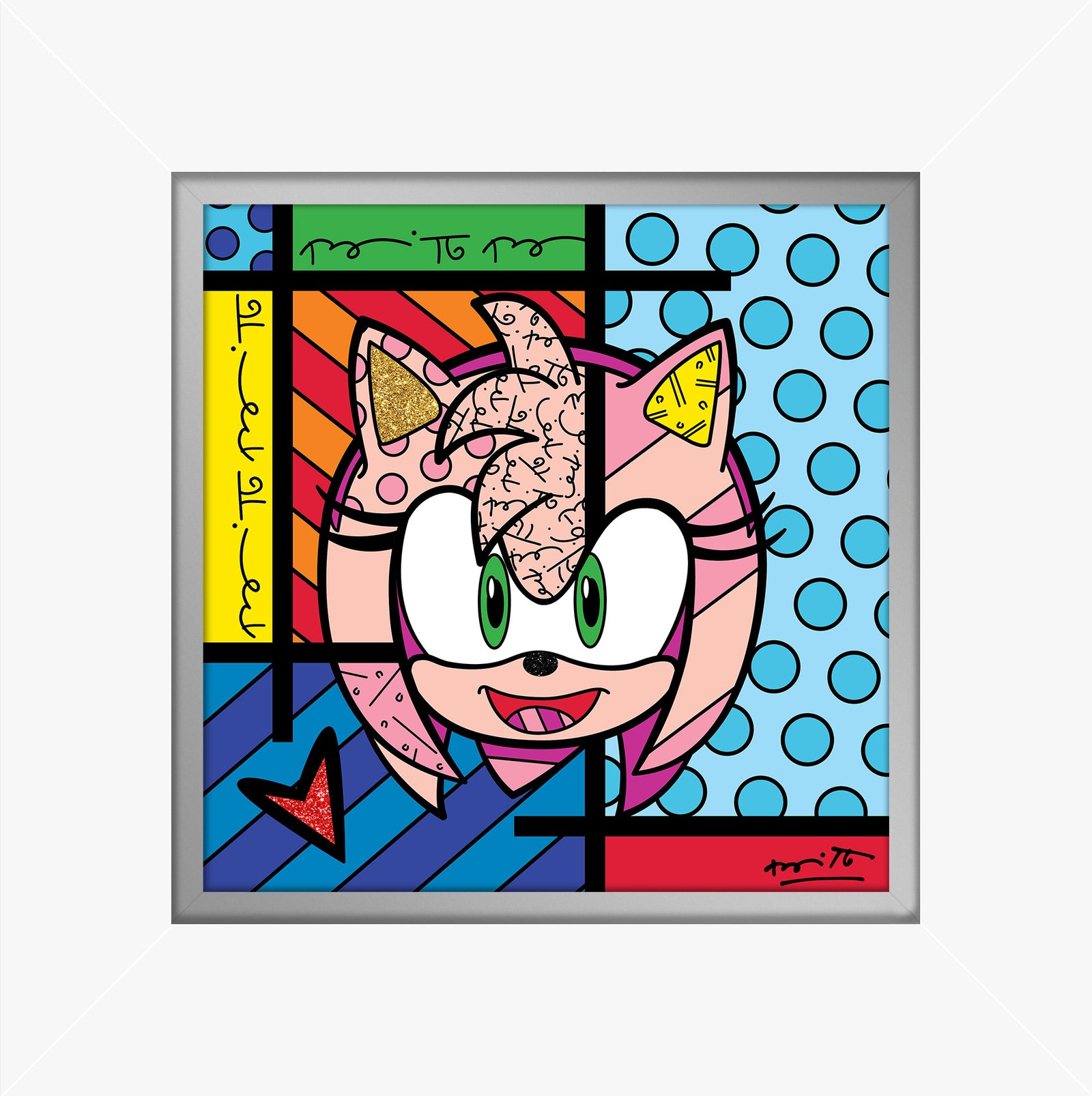 Amy Rose - Sega By Britto - Limited Edition Print