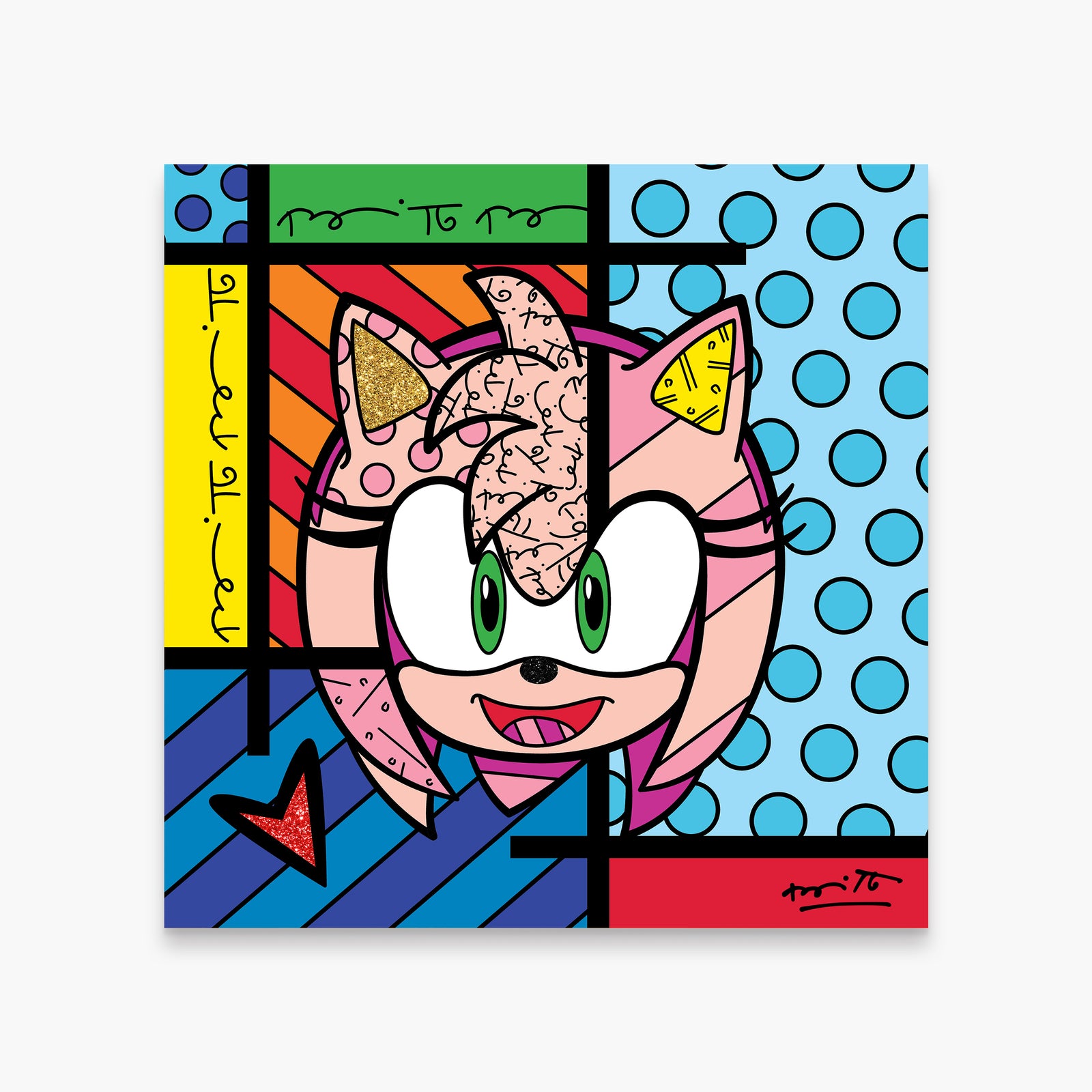 Amy Rose - Sega By Britto - Limited Edition Print