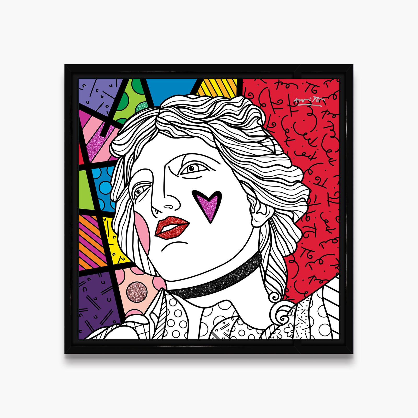 modern pop art blind love limited edition print  vibrant home decor
