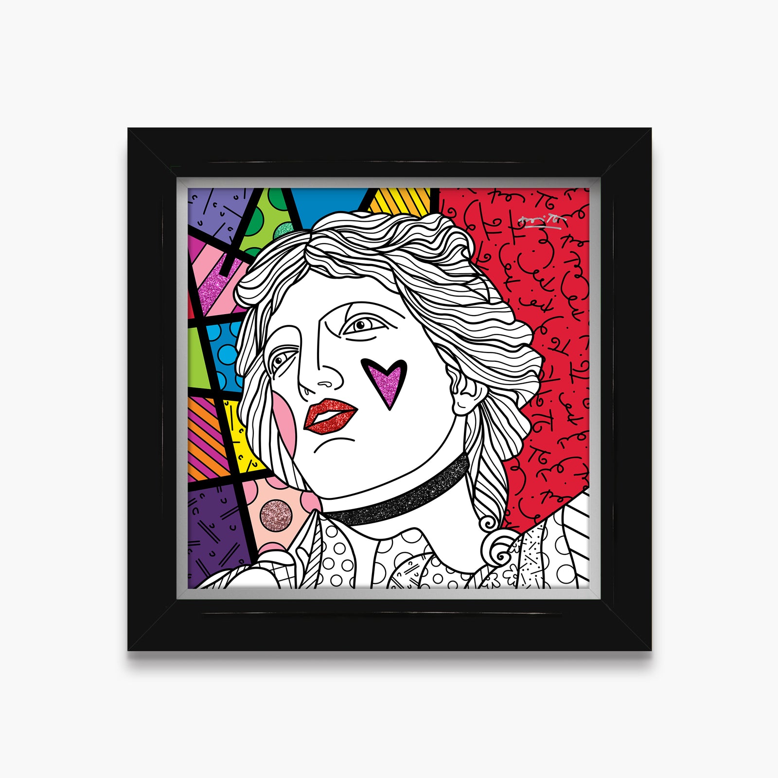 modern pop art blind love limited edition print  vibrant home decor