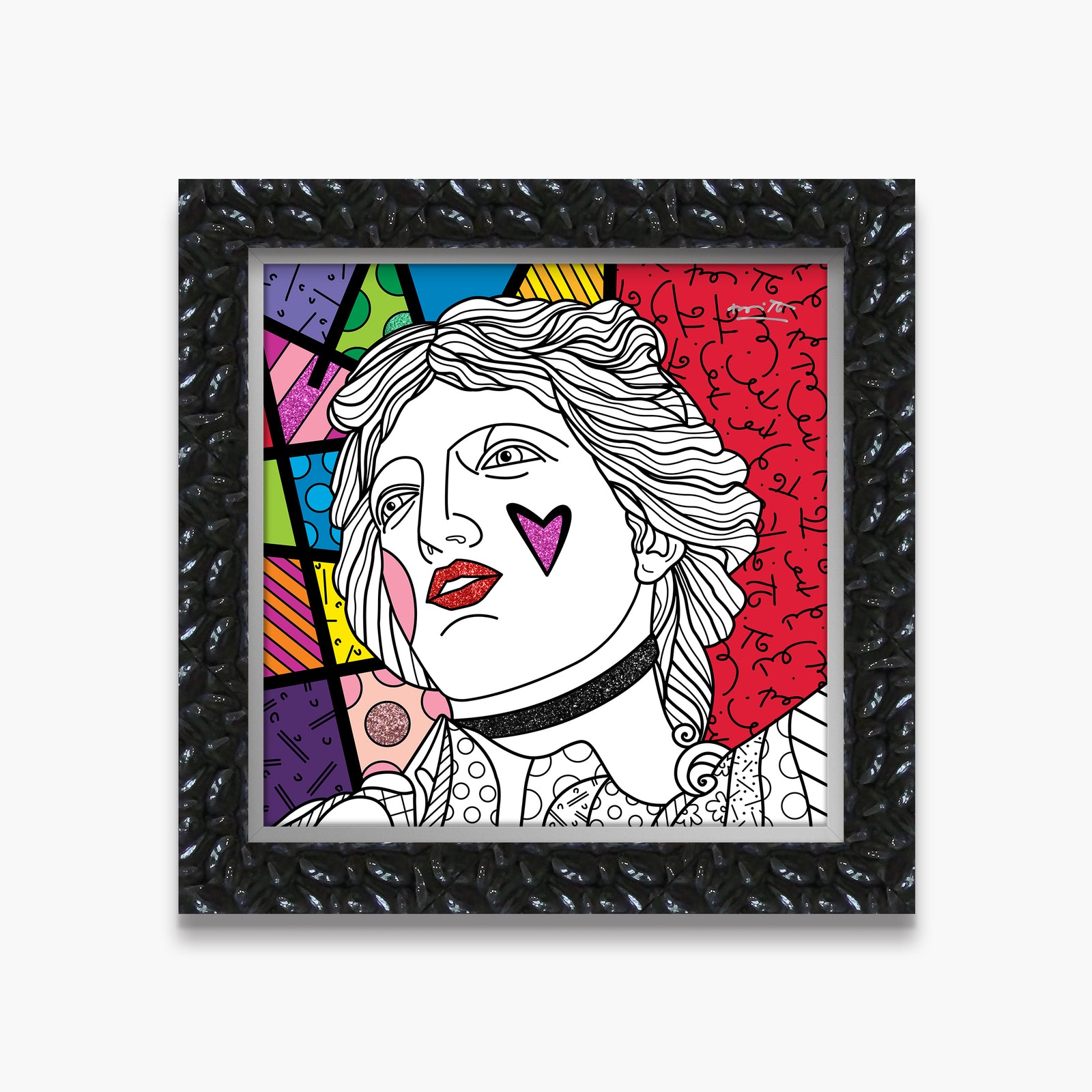 Romero Britto blind love limited edition print  contemporary pop art piece