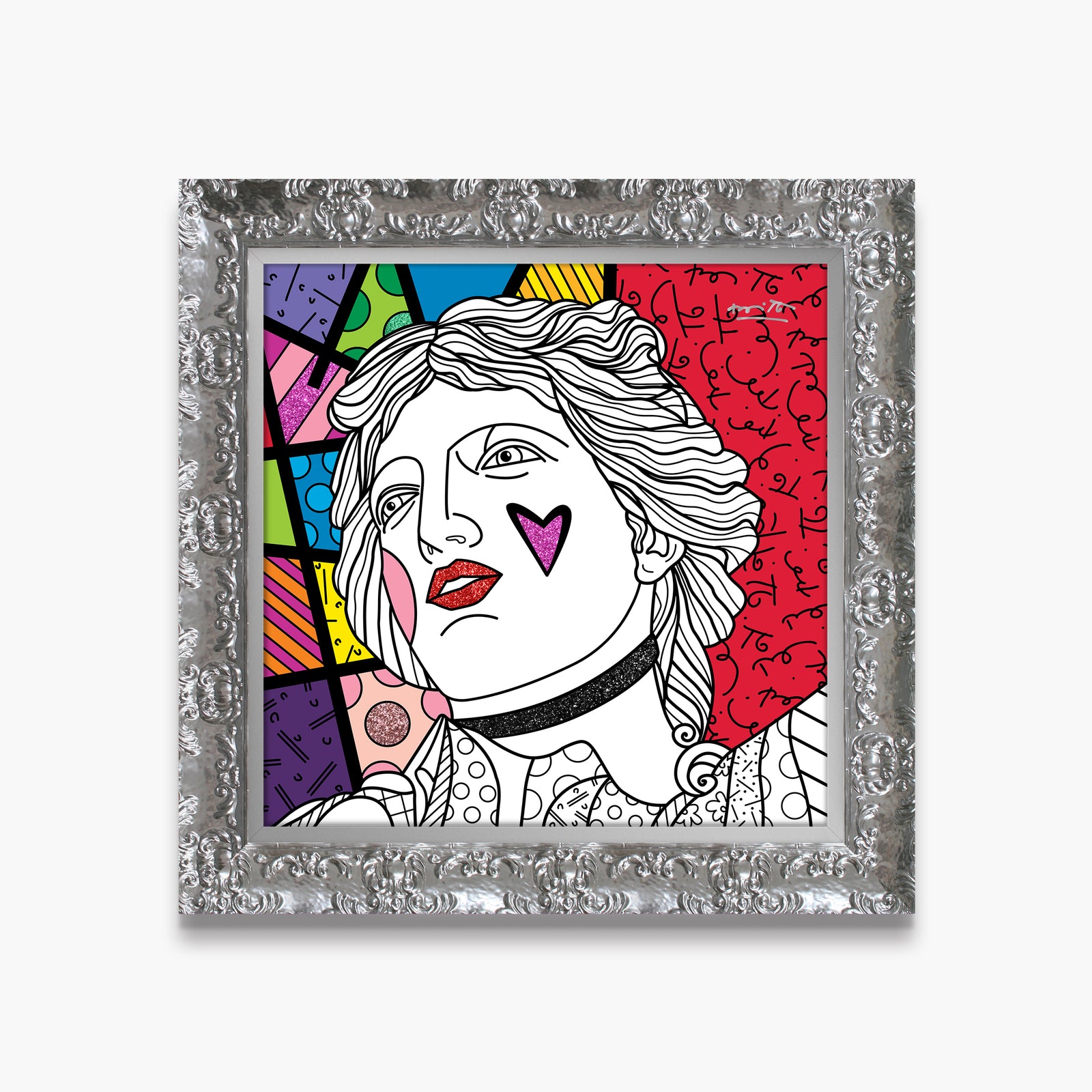 modern pop art blind love limited edition print  vibrant home decor