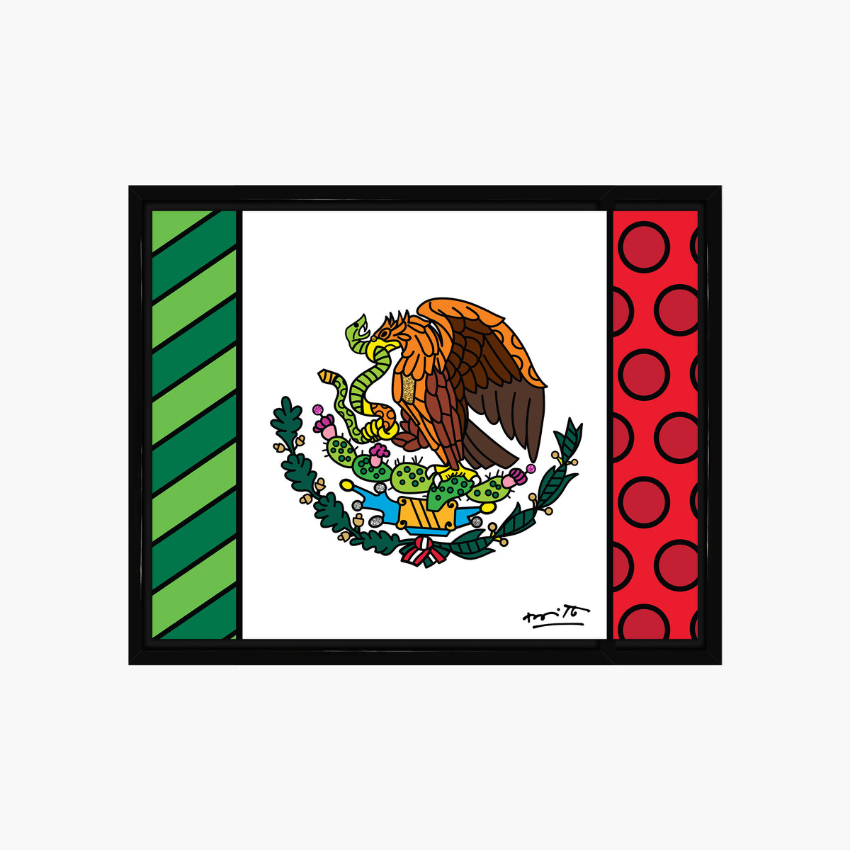 modern pop art mexico limited edition print  vibrant home decor