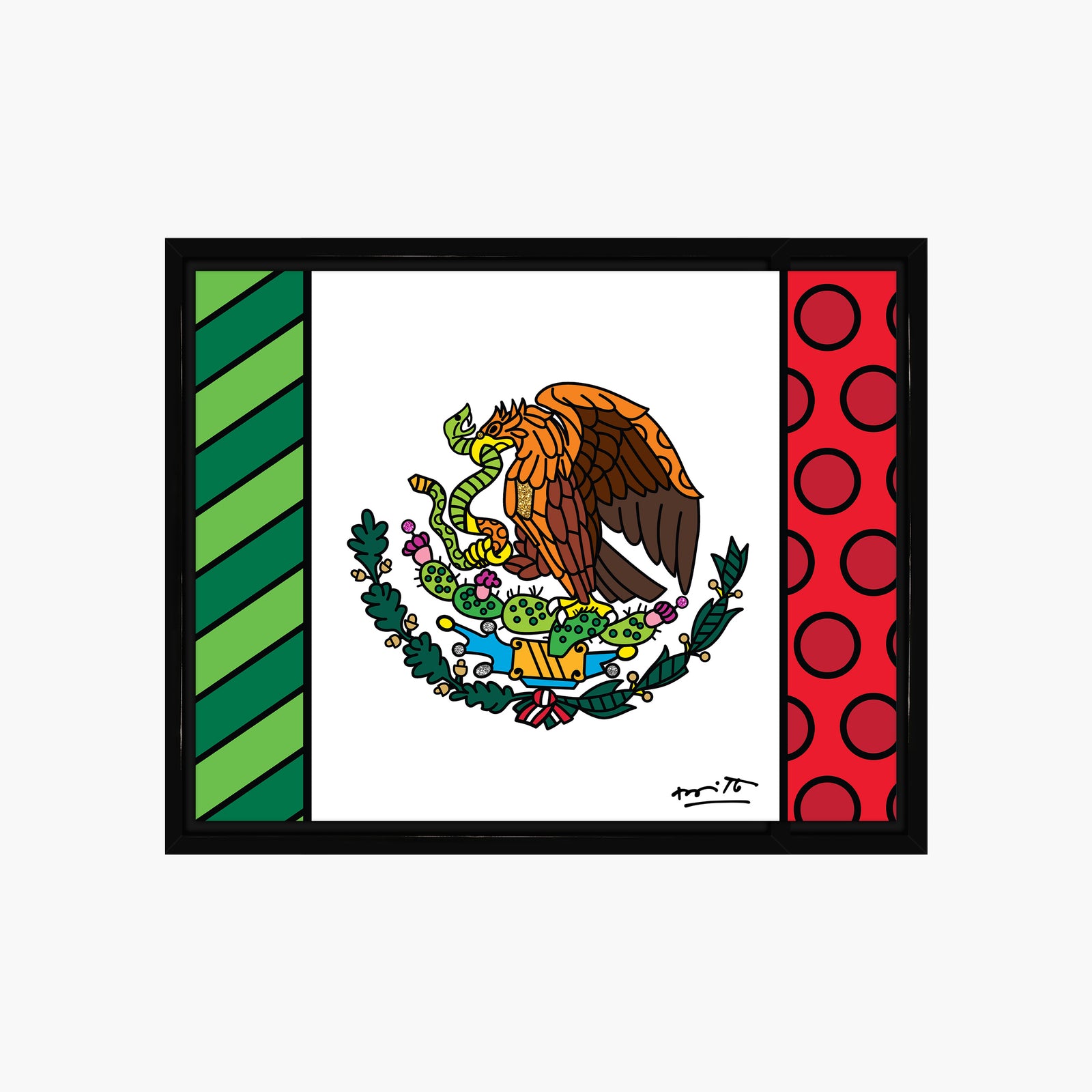 modern pop art mexico limited edition print  vibrant home decor