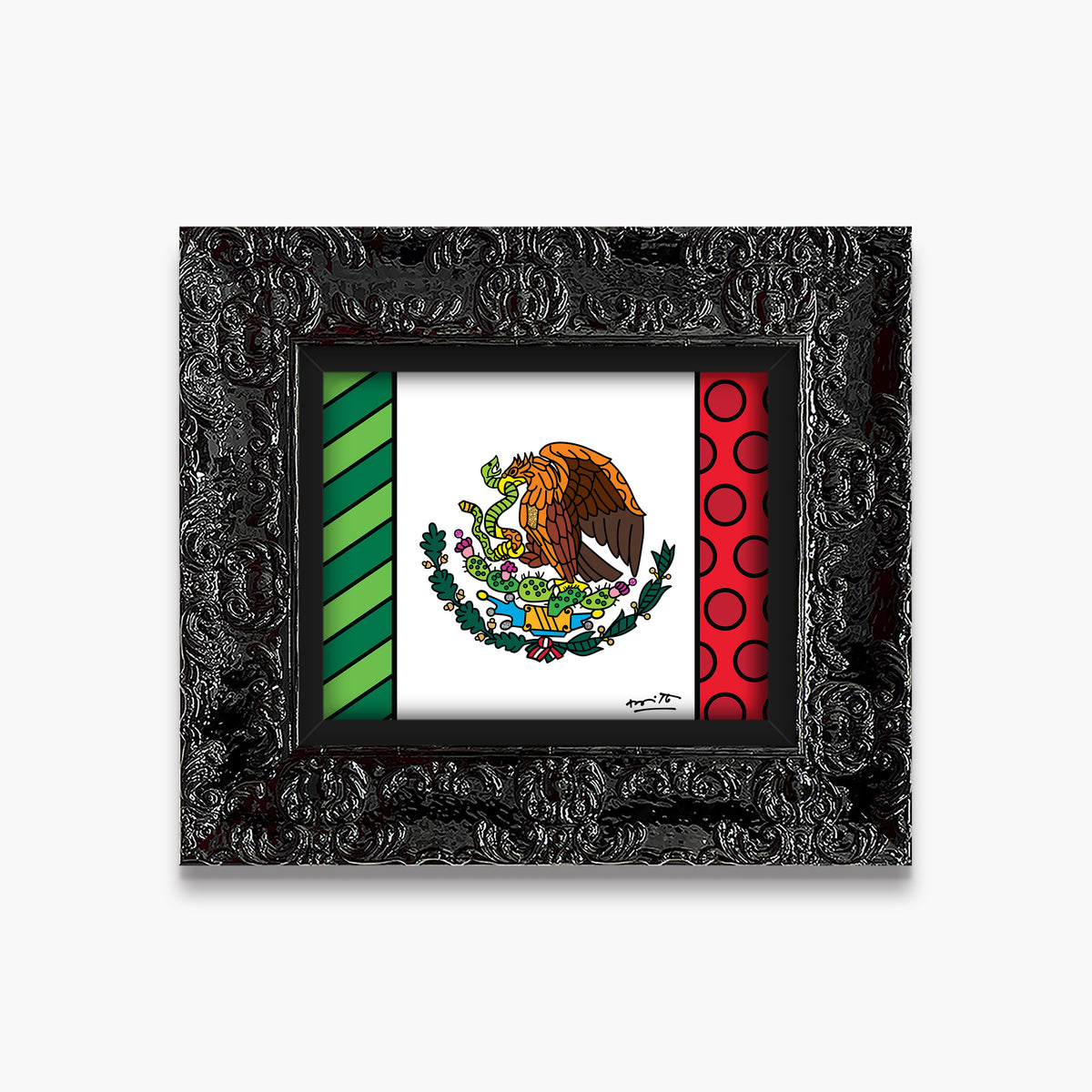 modern pop art mexico limited edition print  vibrant home decor