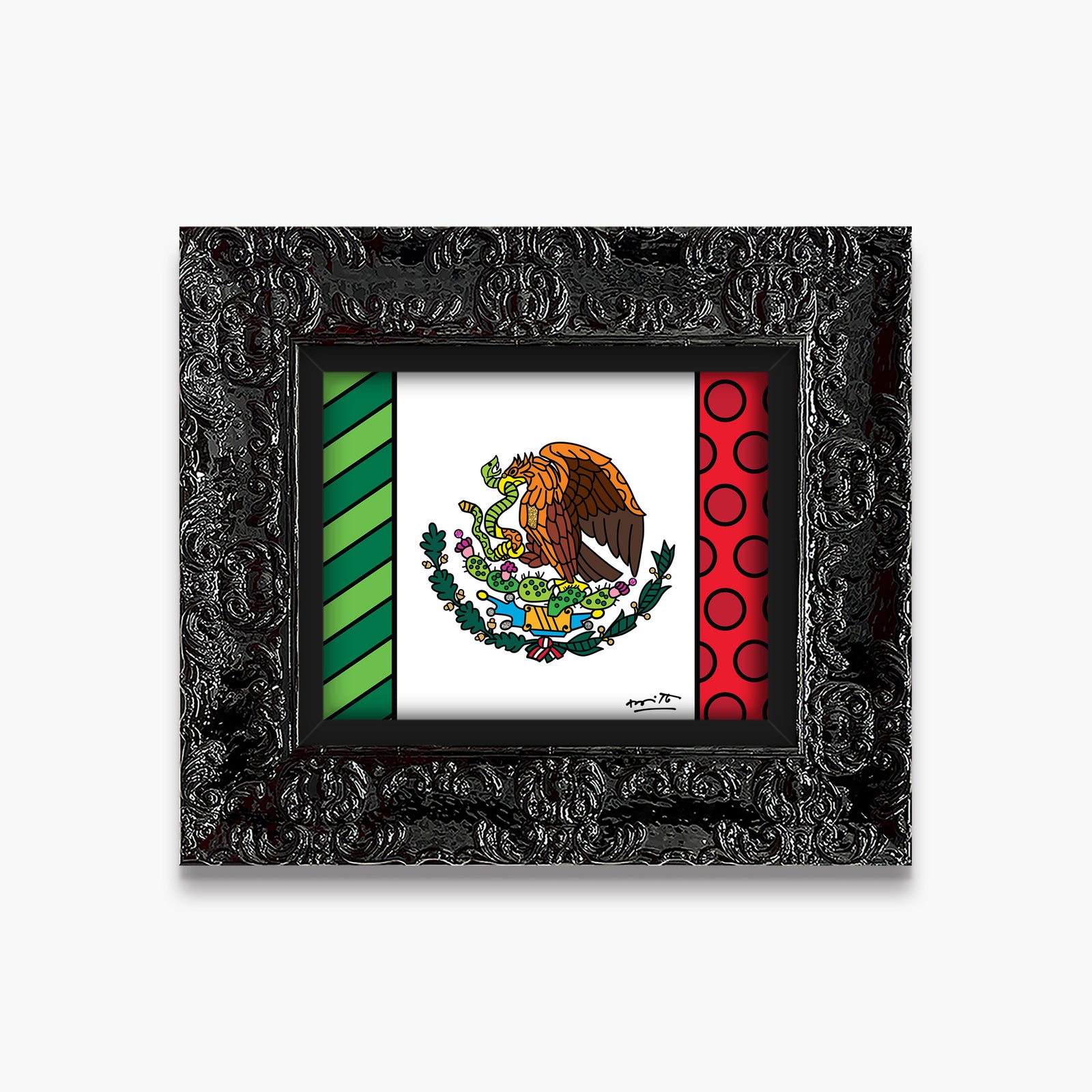 modern pop art mexico limited edition print  vibrant home decor