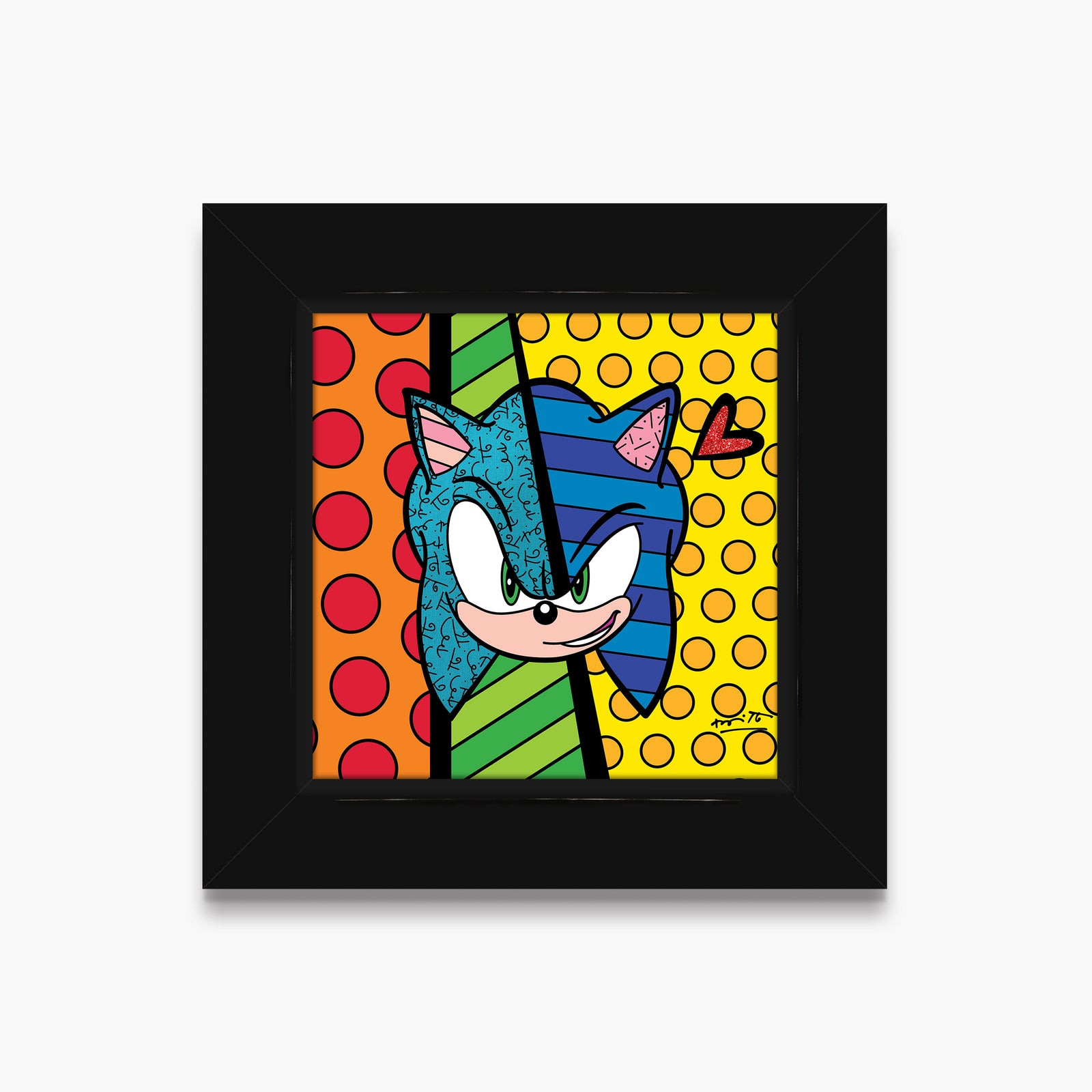 Sonic Smirk - Sega By Britto - Limited Edition Print