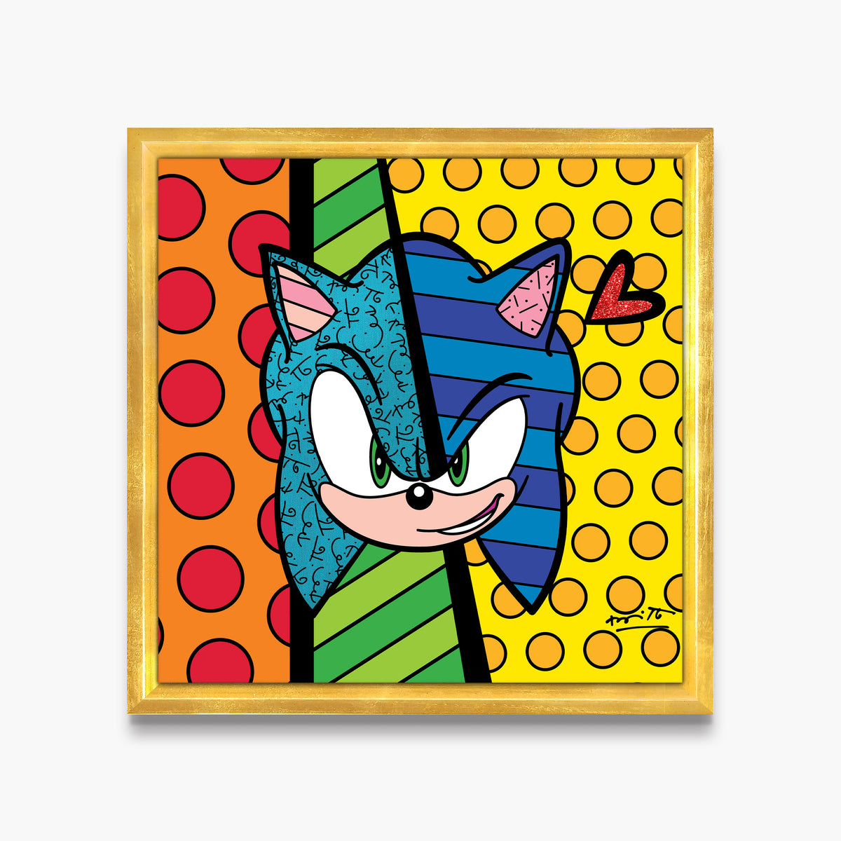 Sonic Smirk - Sega By Britto - Limited Edition Print