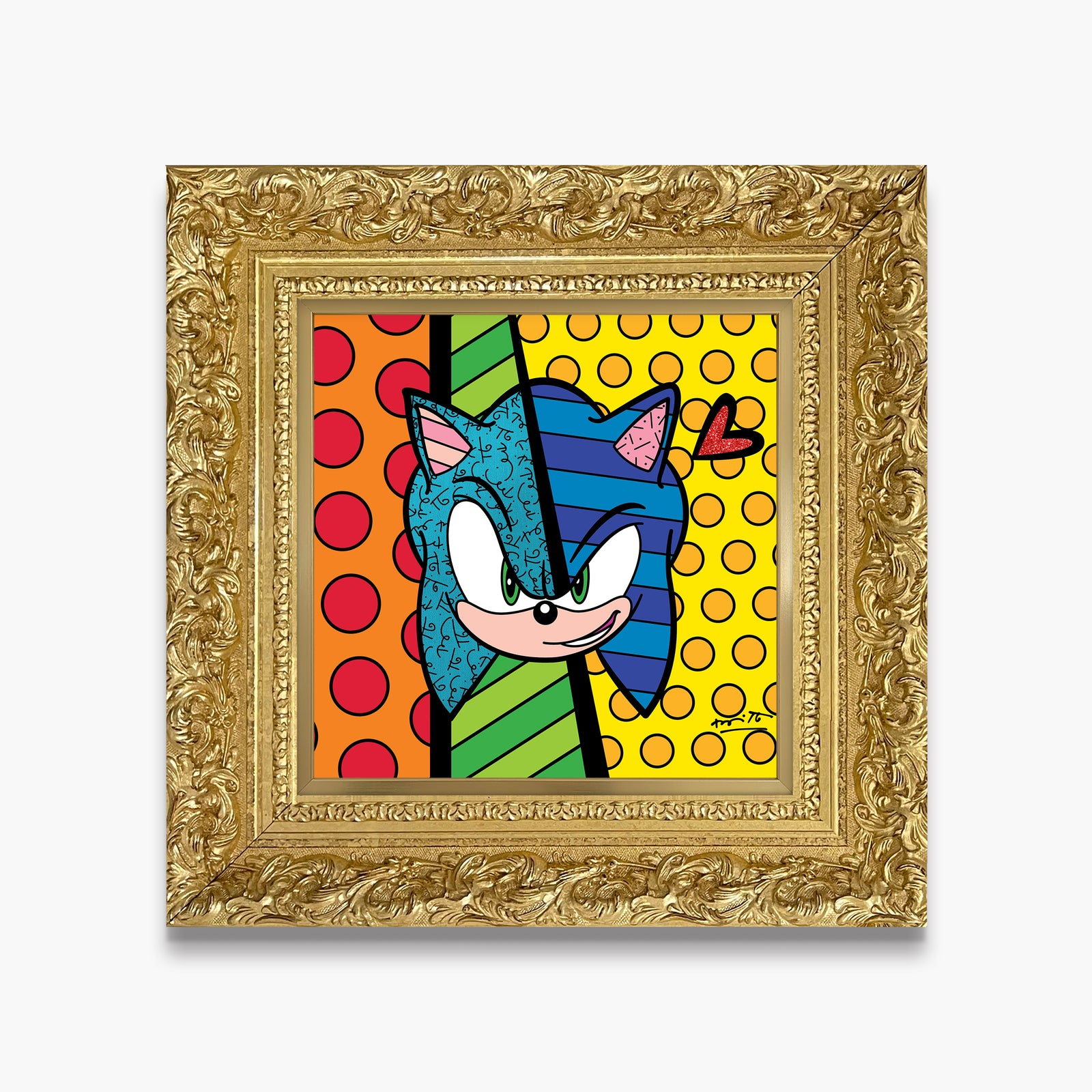Sonic Smirk - Sega By Britto - Limited Edition Print