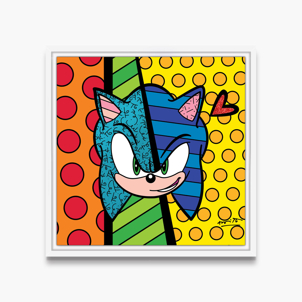 Sonic Smirk - Sega By Britto - Limited Edition Print