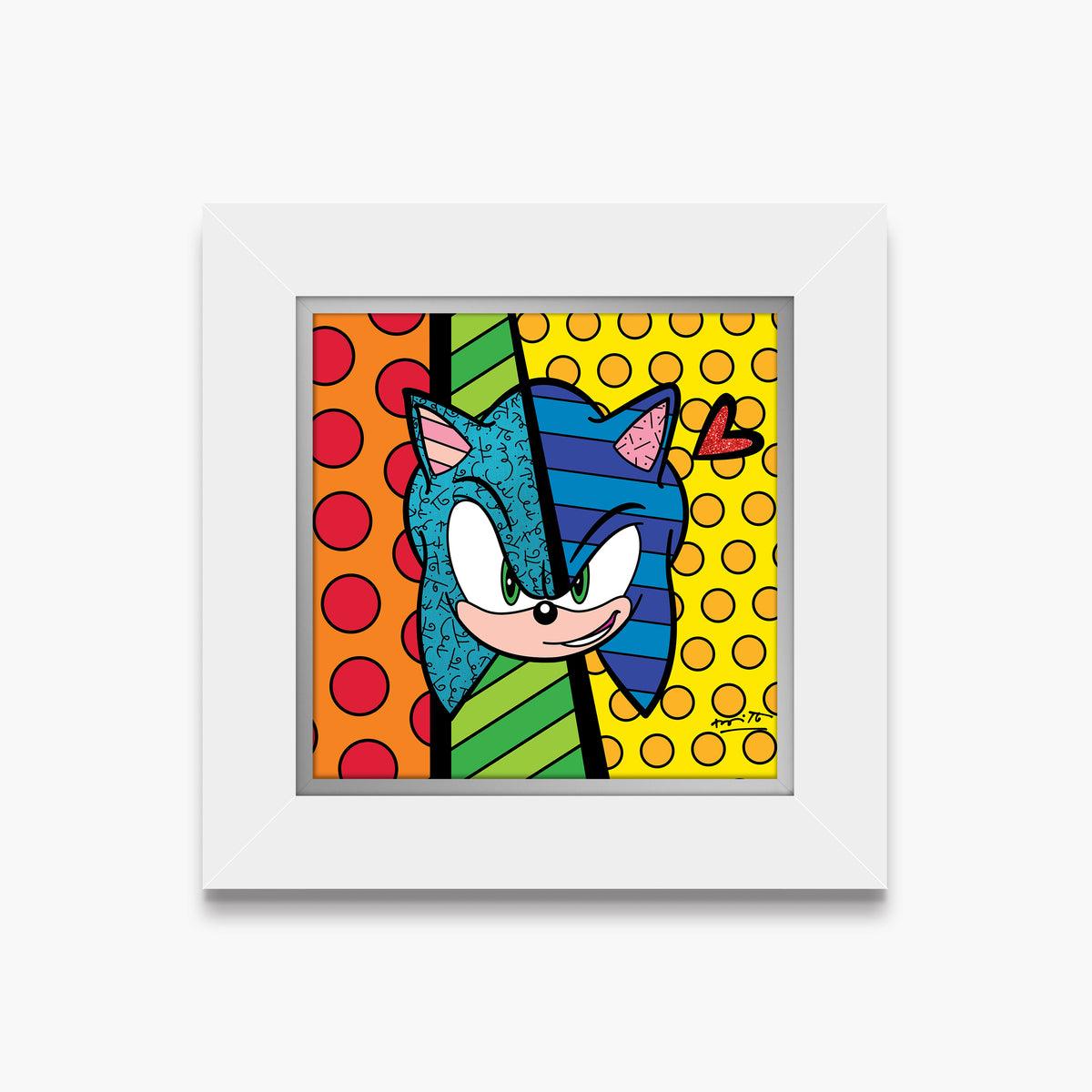 Sonic Smirk - Sega By Britto - Limited Edition Print