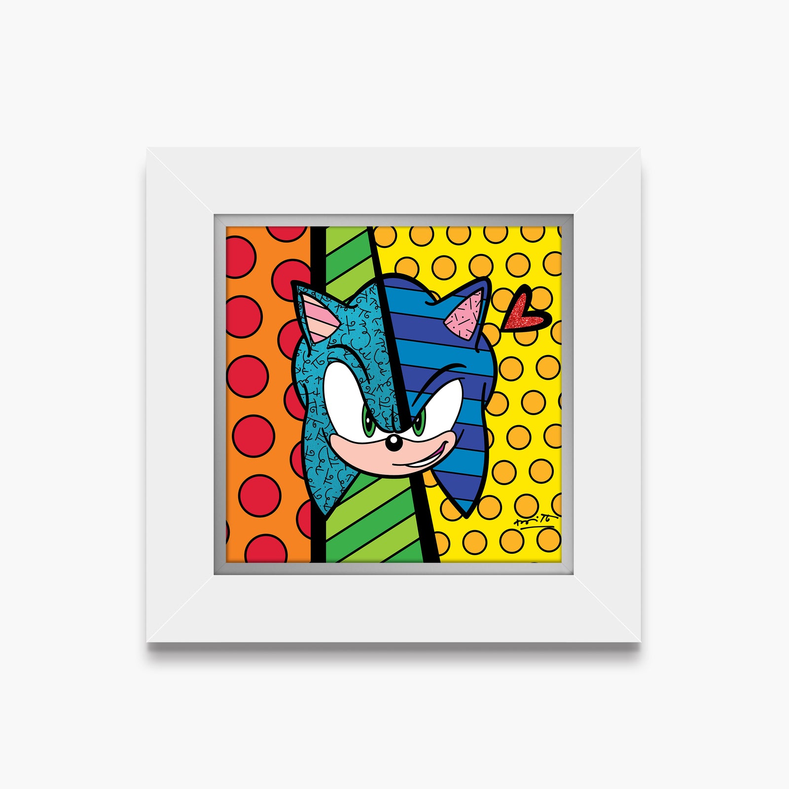 Sonic Smirk - Sega By Britto - Limited Edition Print