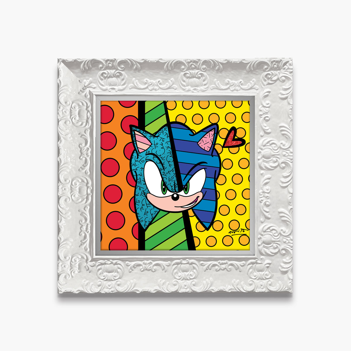 Sonic Smirk - Sega By Britto - Limited Edition Print