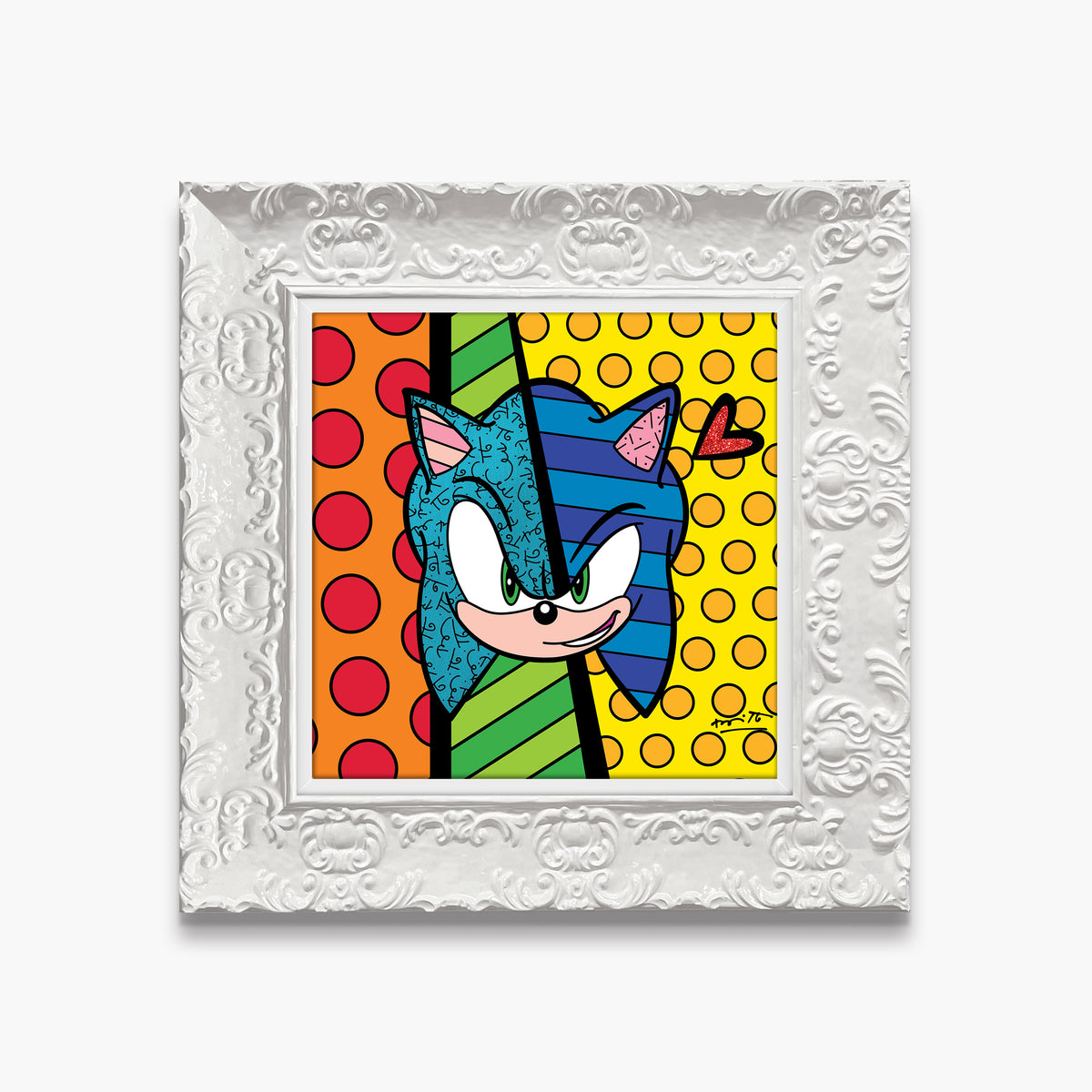 Sonic Smirk - Sega By Britto - Limited Edition Print