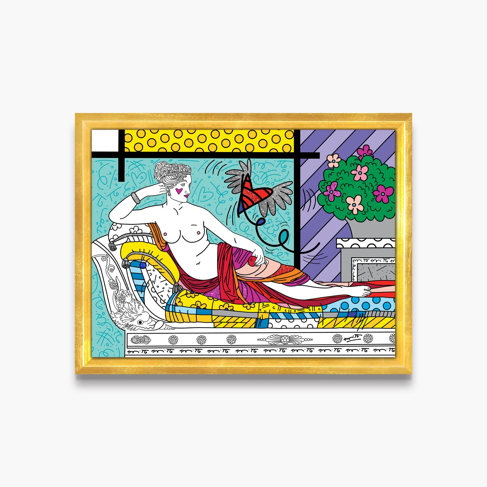 aphrodite limited edition print  artistic colorful design collectible