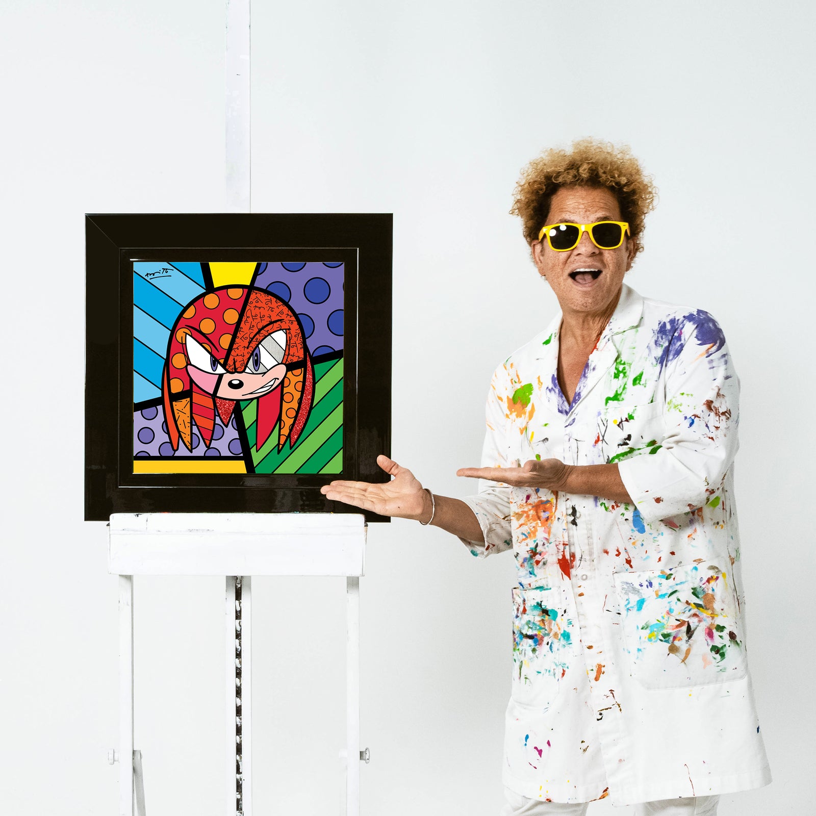 Romero Britto knuckles sega by britto limited  colorful pop art design