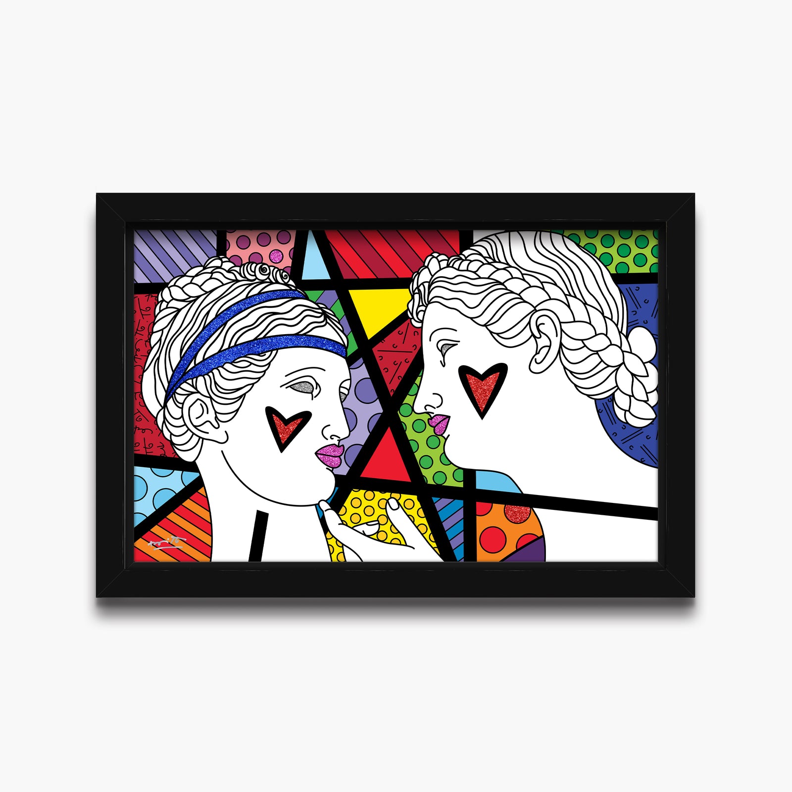 modern pop art innocence limited edition print  vibrant home decor