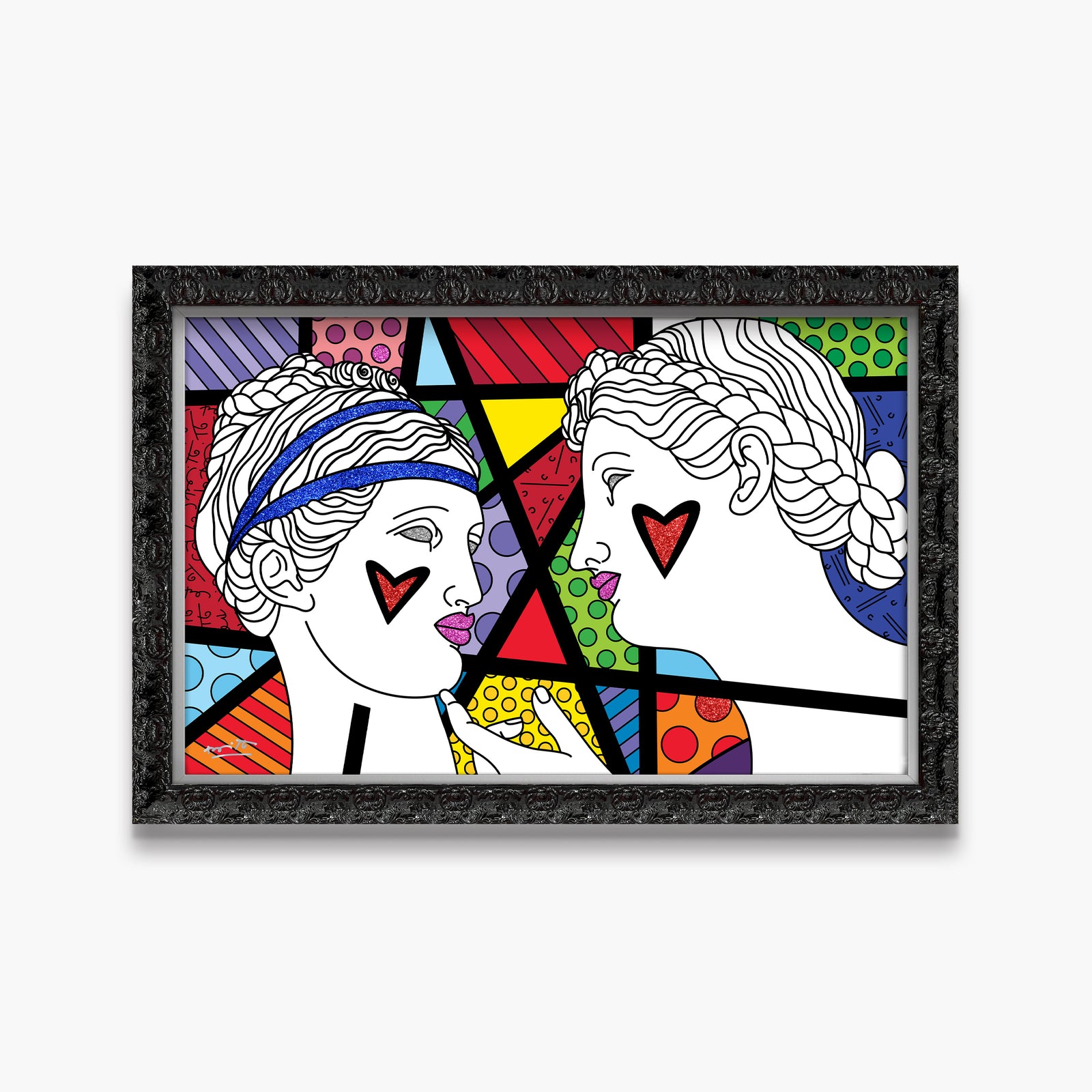 Romero Britto innocence limited edition print  contemporary pop art piece