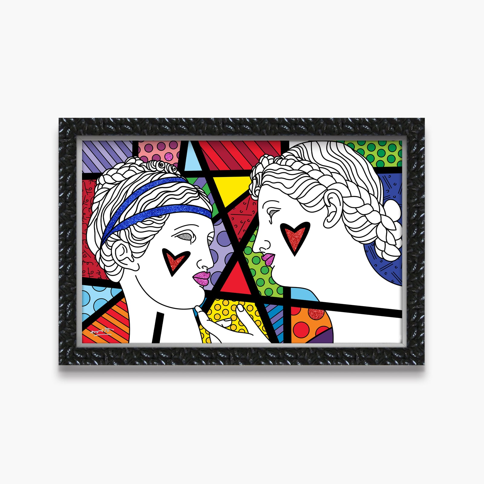 modern pop art innocence limited edition print  vibrant home decor