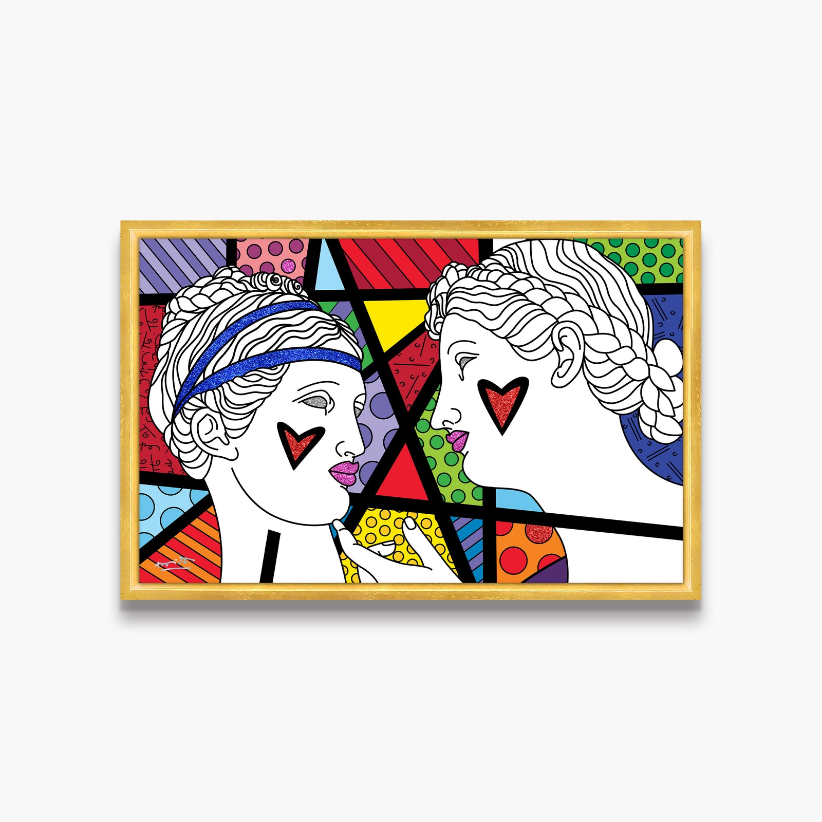 Romero Britto innocence limited edition print  contemporary pop art piece