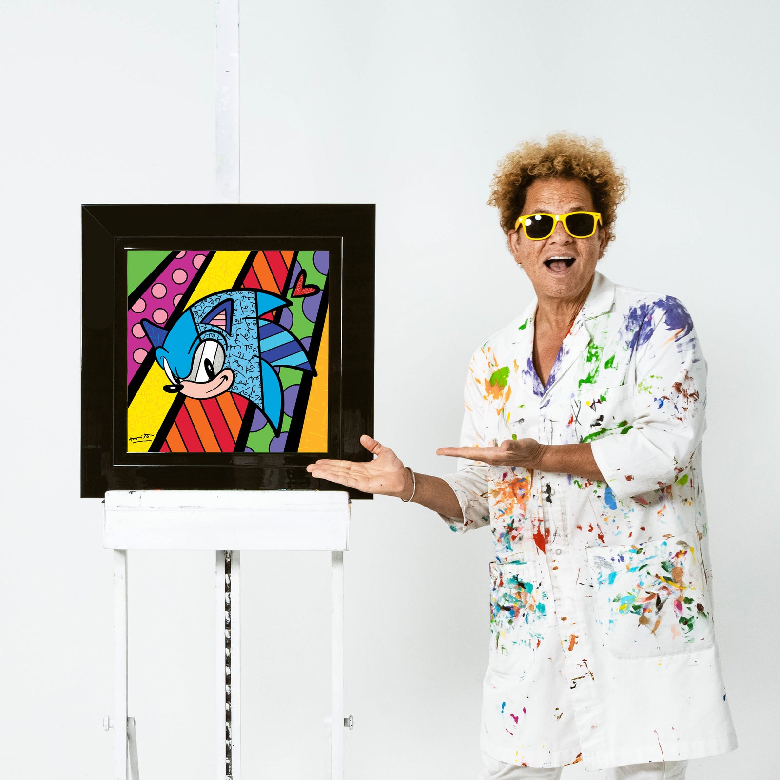 Romero Britto sonic sega by britto limited  colorful pop art design