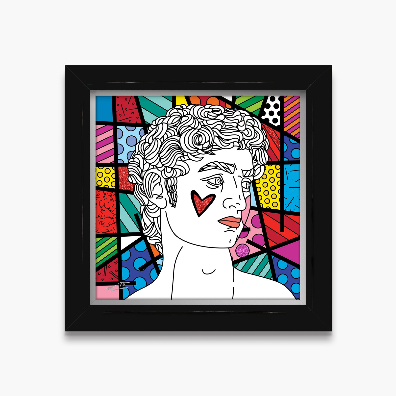 modern pop art davids world limited edition print  vibrant home decor