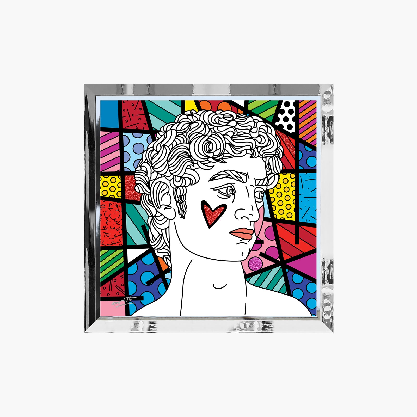modern pop art davids world limited edition print  vibrant home decor