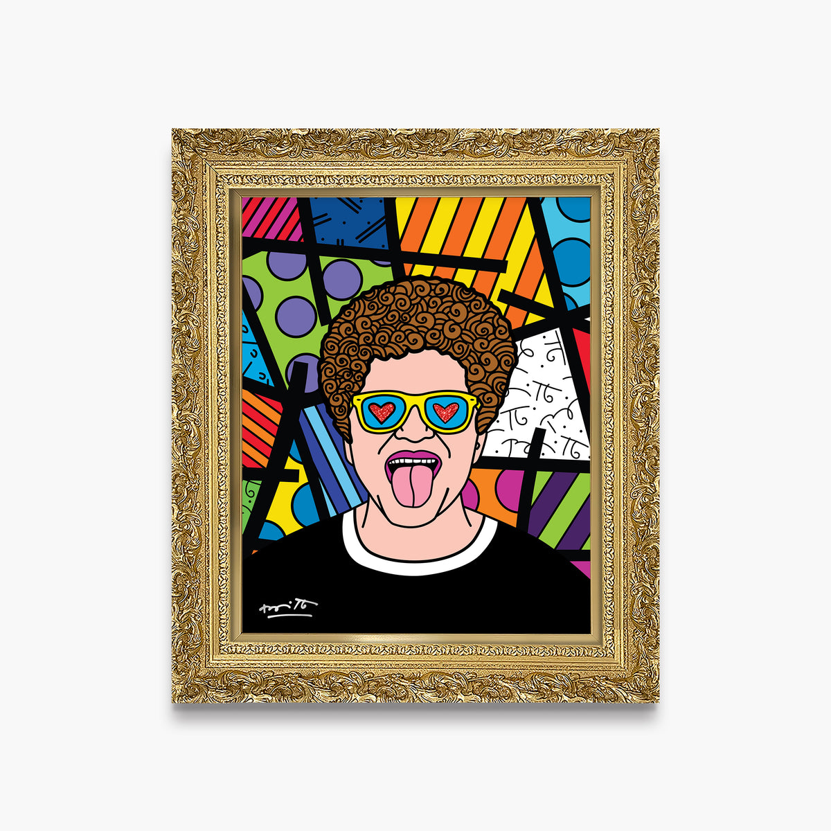Romero Britto romero growing up collection limited  colorful pop art design