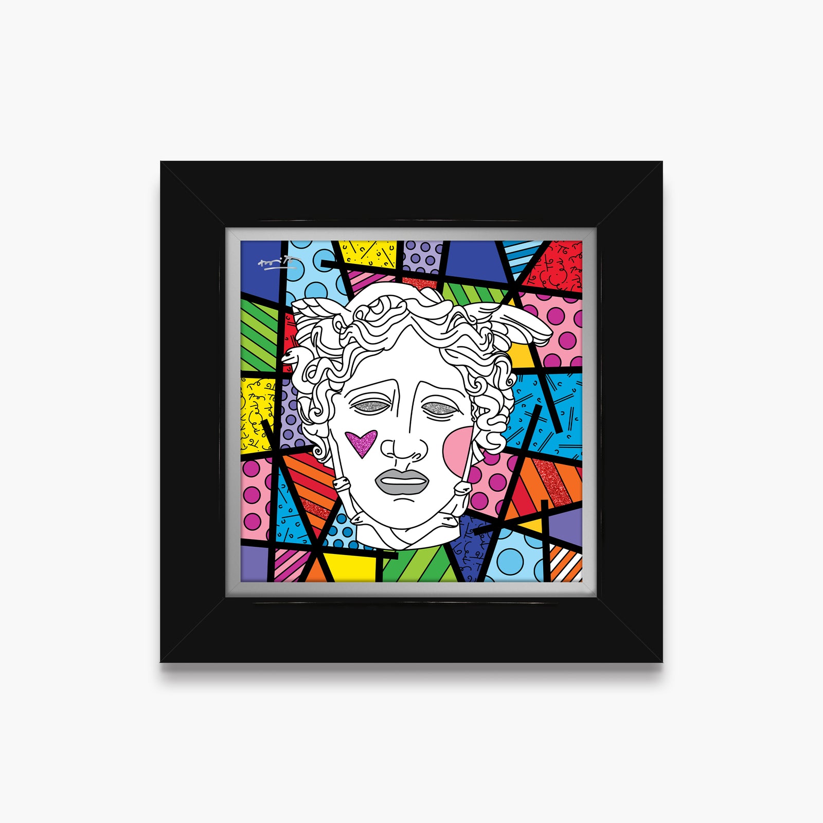 modern pop art medusa limited edition print  vibrant home decor