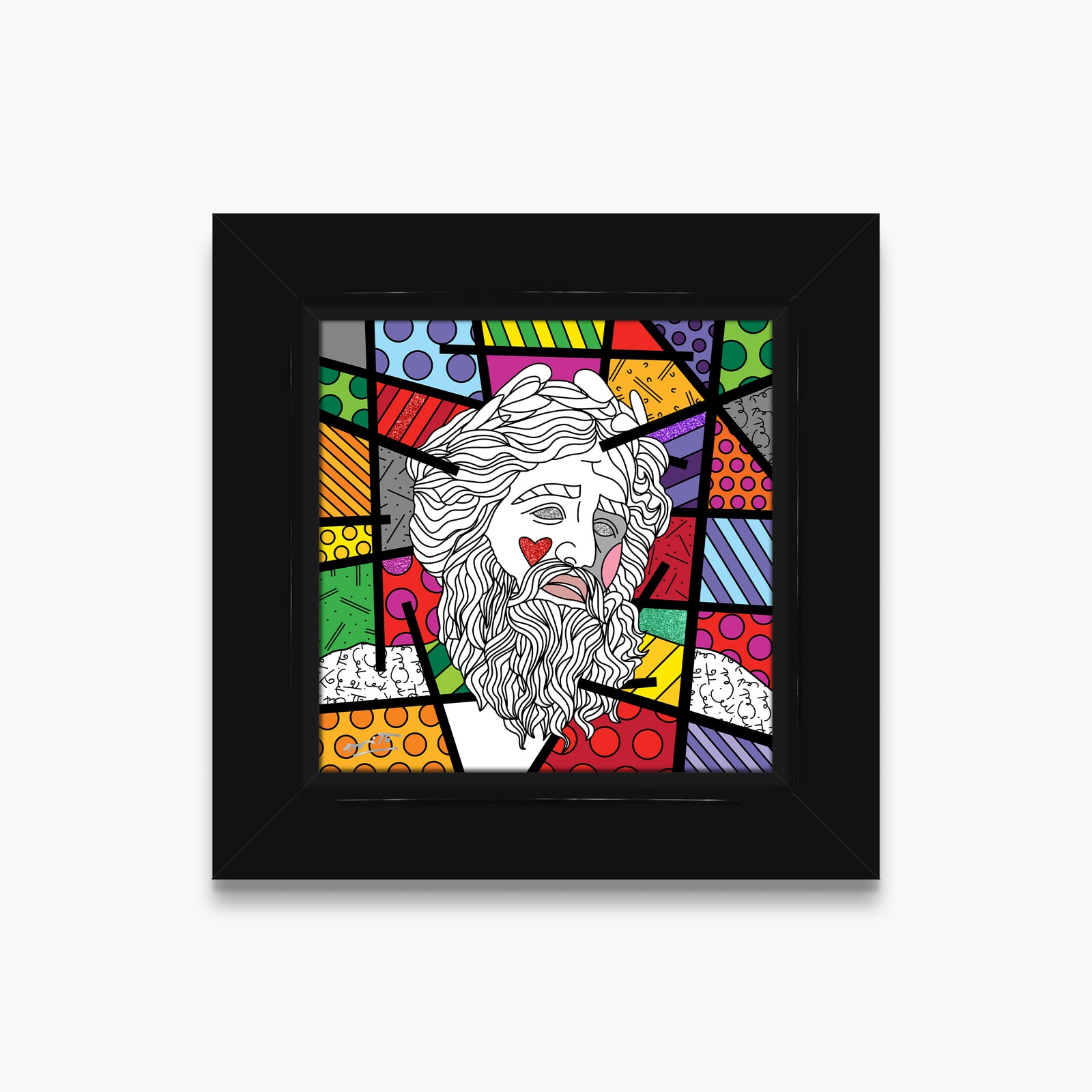 zeus limited edition print  artistic colorful design collectible