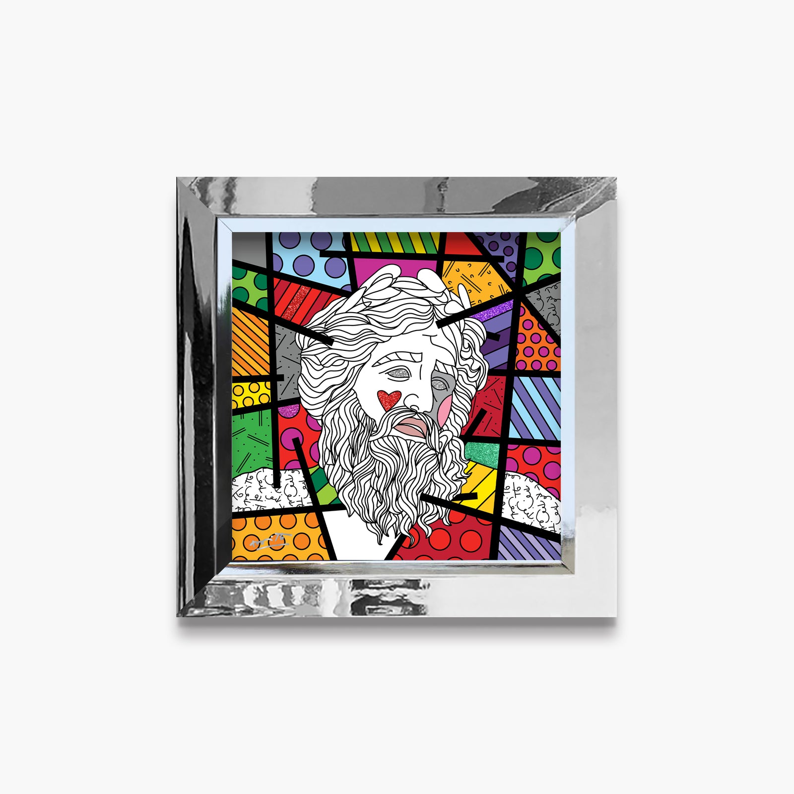 Romero Britto zeus limited edition print  contemporary pop art piece