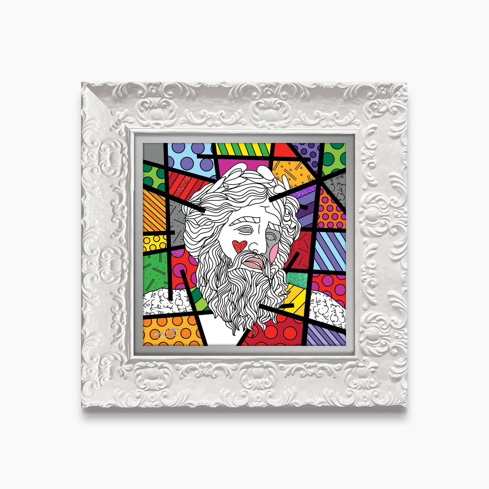 zeus limited edition print  artistic colorful design collectible